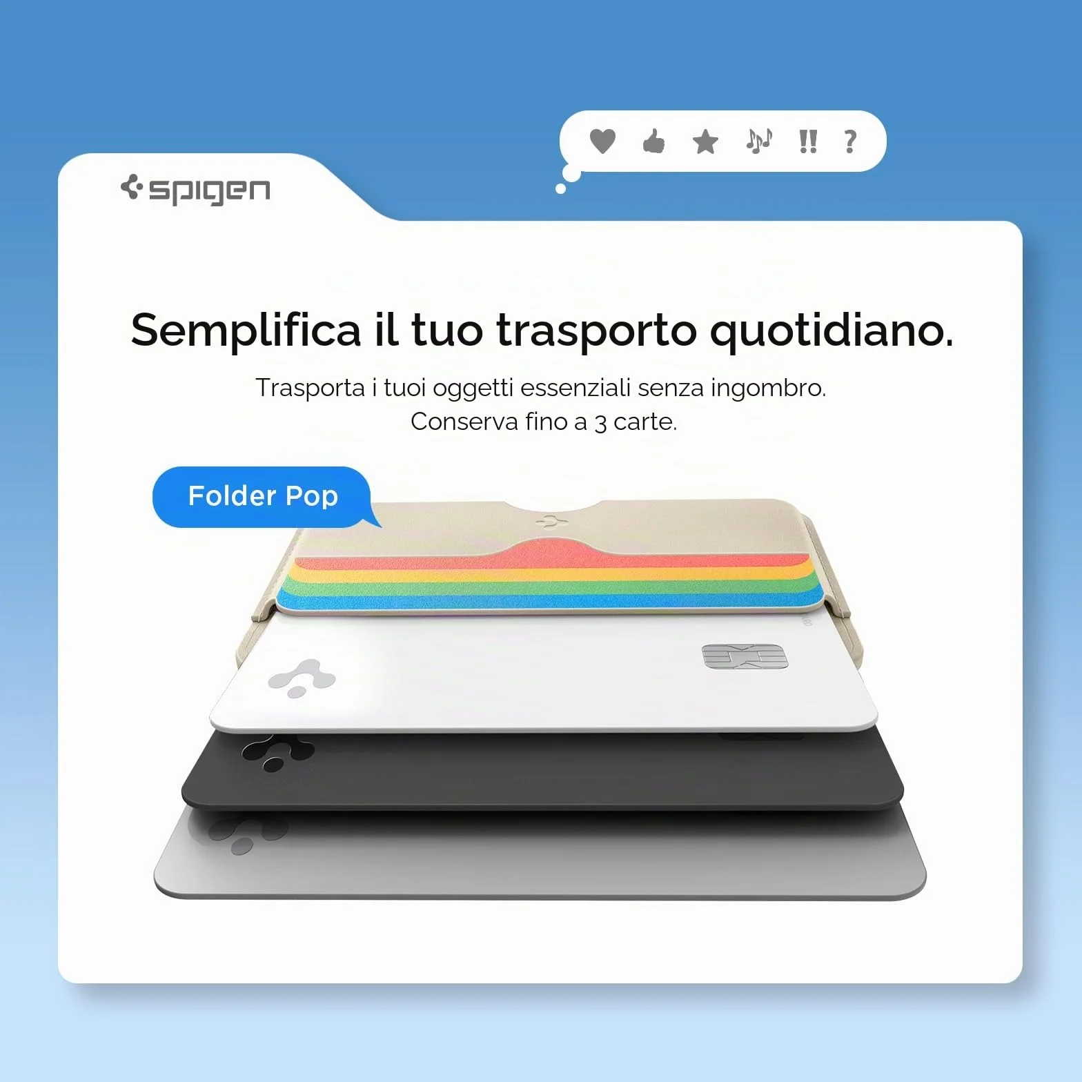 Caseology Folder Pop Magsafe Wallet [silicone antiscivolo] Porta carte magnetico per iPhone 15, 14, 13, 12 Series