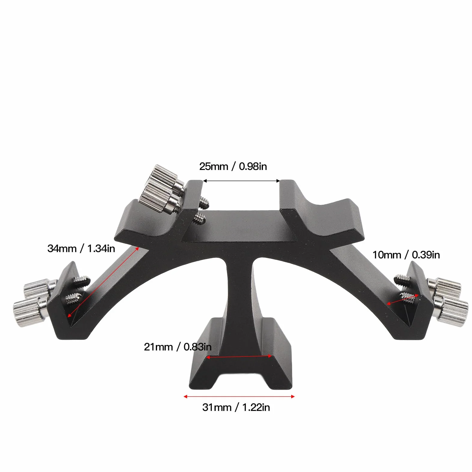 Rack per Slot Fissi per Telescopio Astronomico a 3 Slot, Staffa di Montaggio per Telescopio Triplo Completamente in Metallo, Installazione Semplice, Stabile e Leggero, più