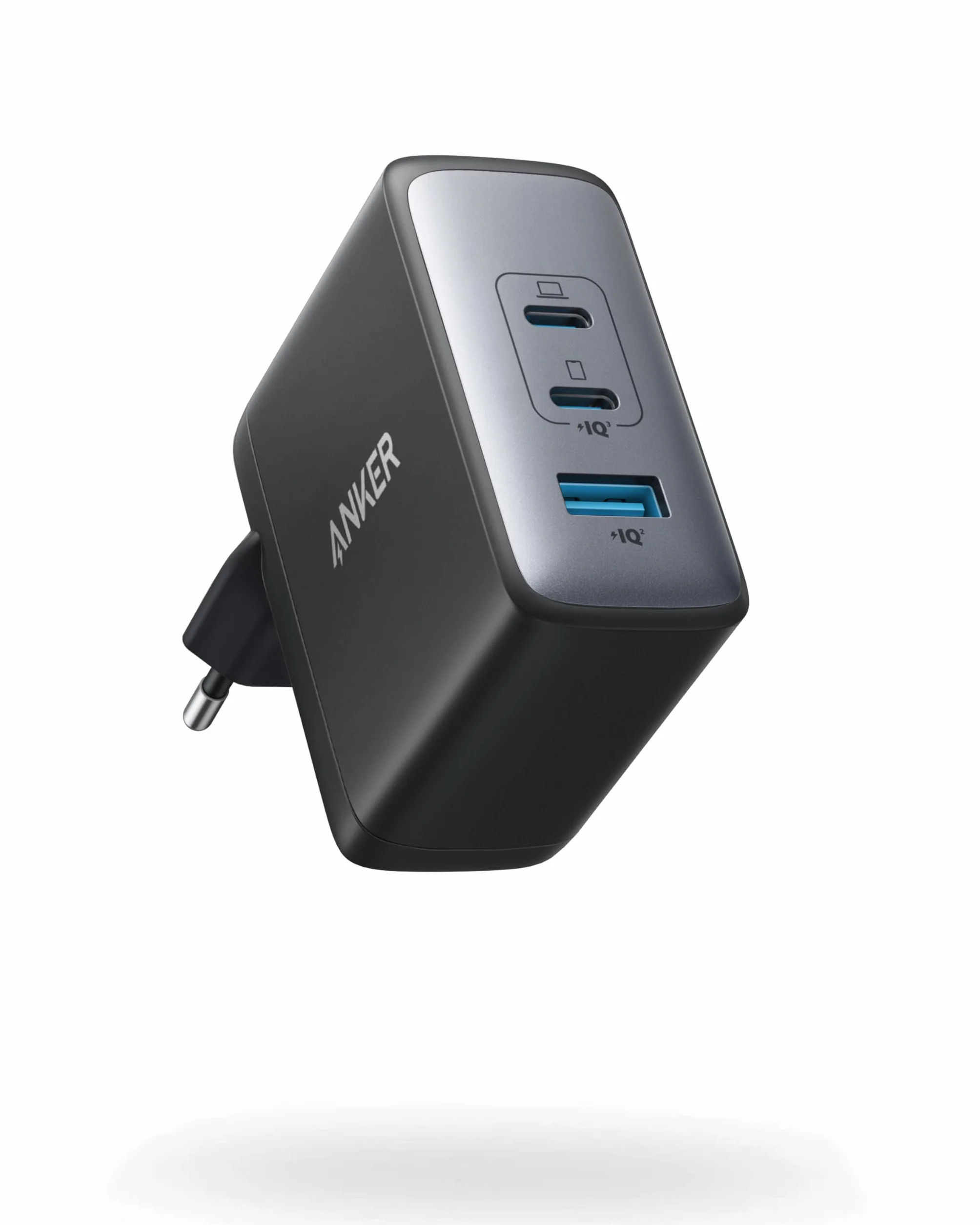 Anker Caricatore USB C 736 da 100 W Nano II, 3 Porte, per MacBook Pro, Google Pixelbook, Dell XPS, iPad Pro, iPhone 17 Pro Max, Samsung S25 Ultra