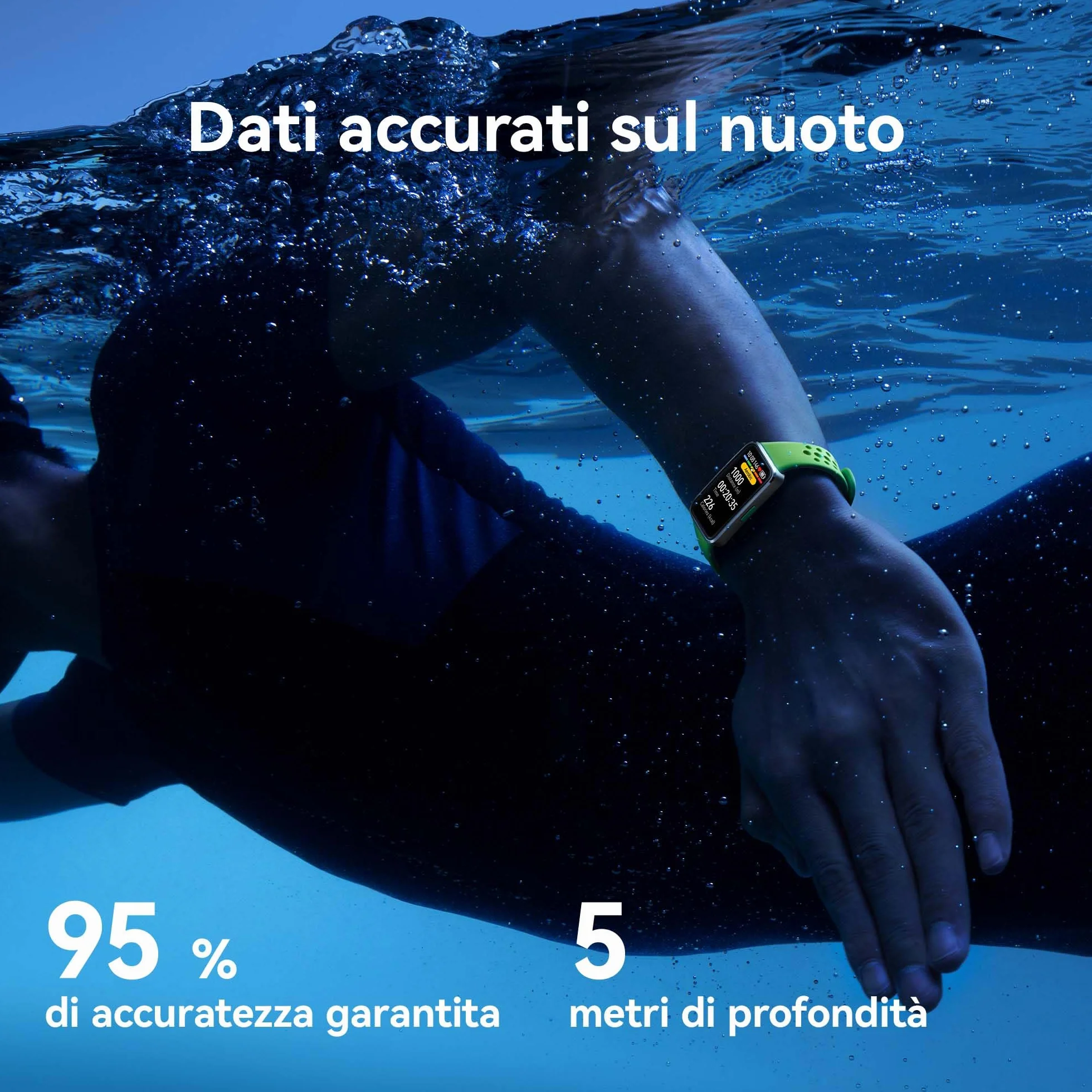 HUAWEI Band 10 Smartwatch, Monitoraggio del Fitness Tramite AI, Analisi Avanzata del Sonno, Variabilità della Frequenza Cardiaca Media Durante il Sonno e Approfondimenti, 14 Giorni, iOS & Android