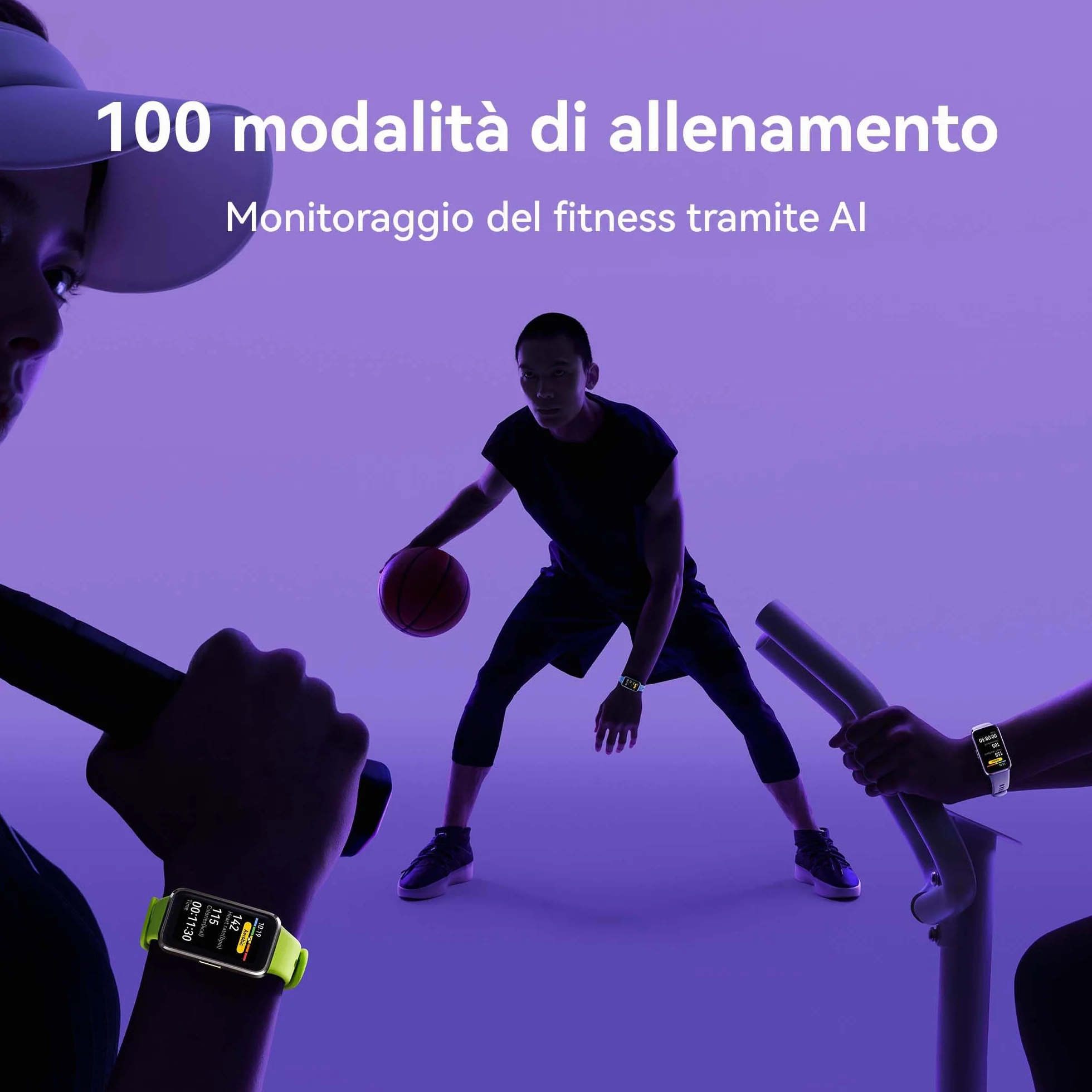 HUAWEI Band 10 Smartwatch, Monitoraggio del Fitness Tramite AI, Analisi Avanzata del Sonno, Variabilità della Frequenza Cardiaca Media Durante il Sonno e Approfondimenti, 14 Giorni, iOS & Android