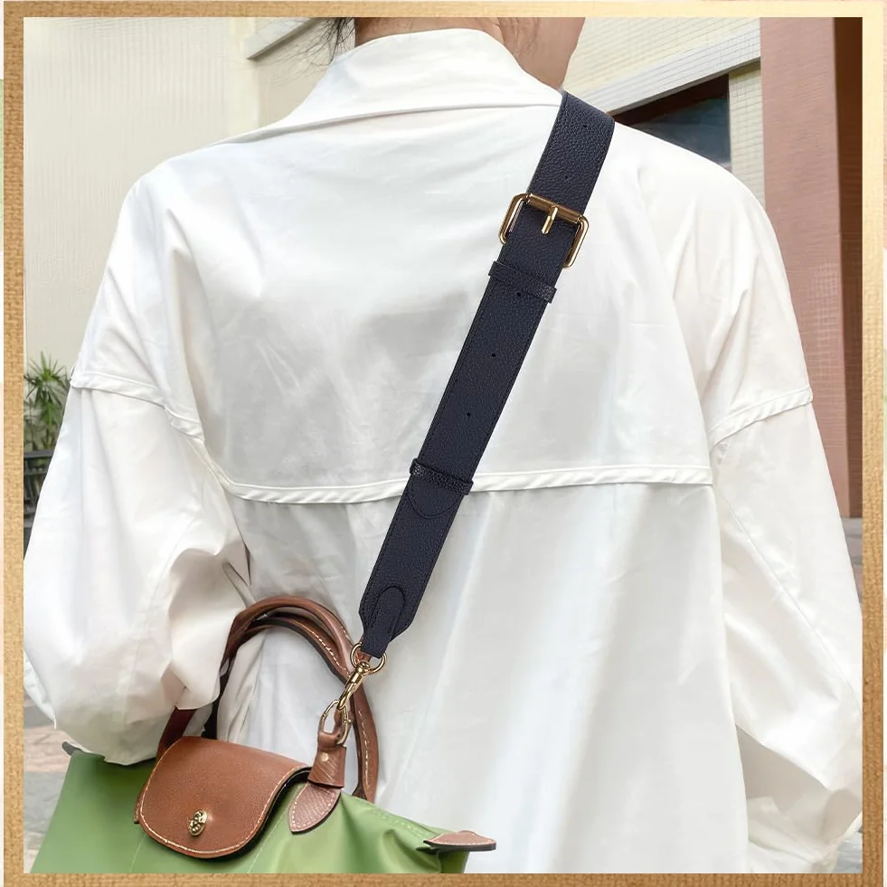 PH PandaHall Tracolla In Pelle di Vacchetta Nera Cinghie per Borsa Manico per Borsa Regolabile Cinghia Larga per Borsa di Ricambio con Fermagli Girevoli per Borsa A Tracolla, 90-118cm