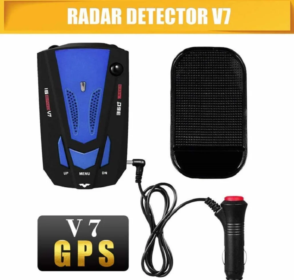 MASO Nuovo rilevatore radar velocità auto 360 gradi V7 GPS polizia sicuro allarme vocale 16 banda