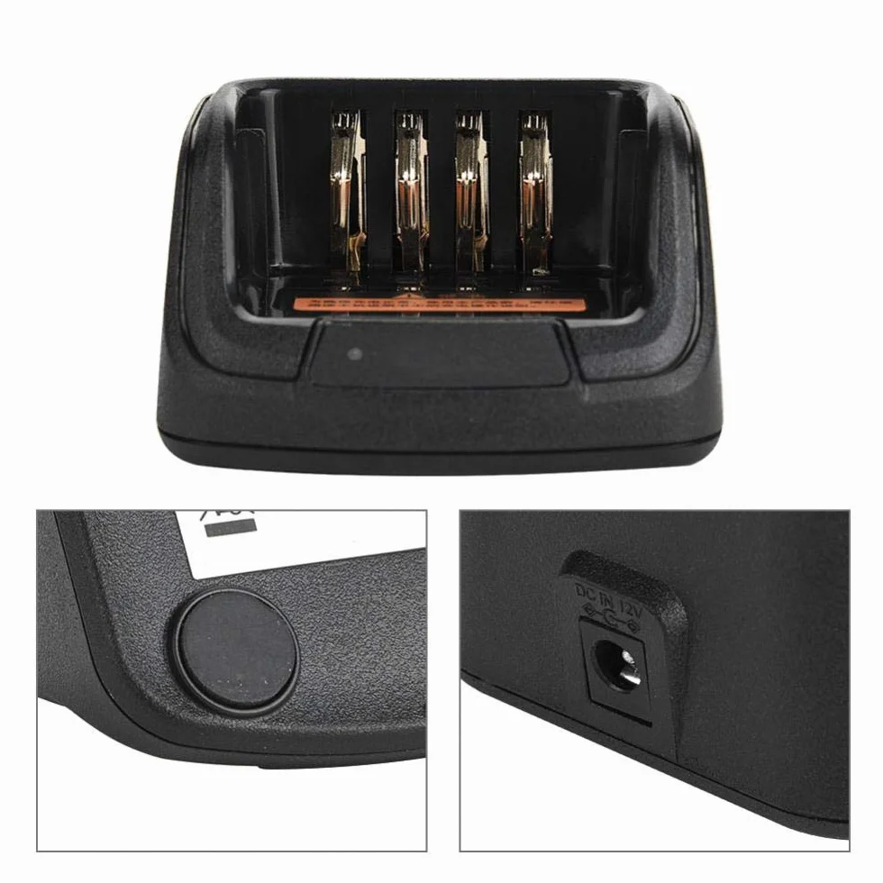 Base di Ricarica Radio Portatile Bewinner per Hytera Walkie Talkie Caricabatterie Dock 12V 1A Sostitutiva