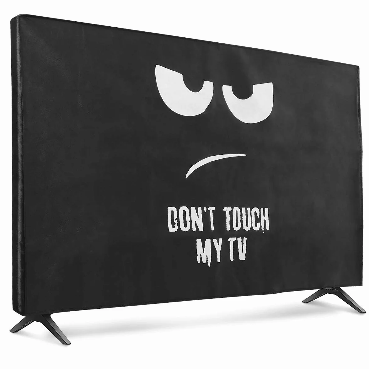 kwmobile Protezione Compatibile con 55" TV Cover Proteggi-Schermo PC TV Anti-Polvere bianco/nero