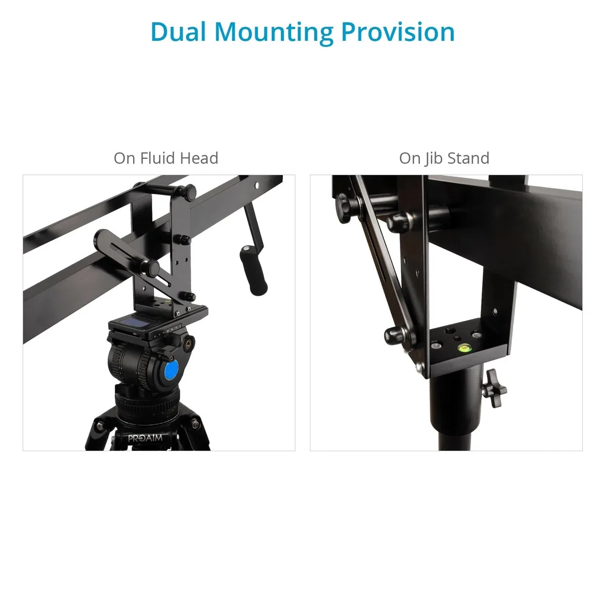 PROAIM 4' Astra videocamera compatta gru/jib con stand. Carico utile-8kg/17.6lb. Include supporto LCD e palo contrappeso (JB-AS04-TS)