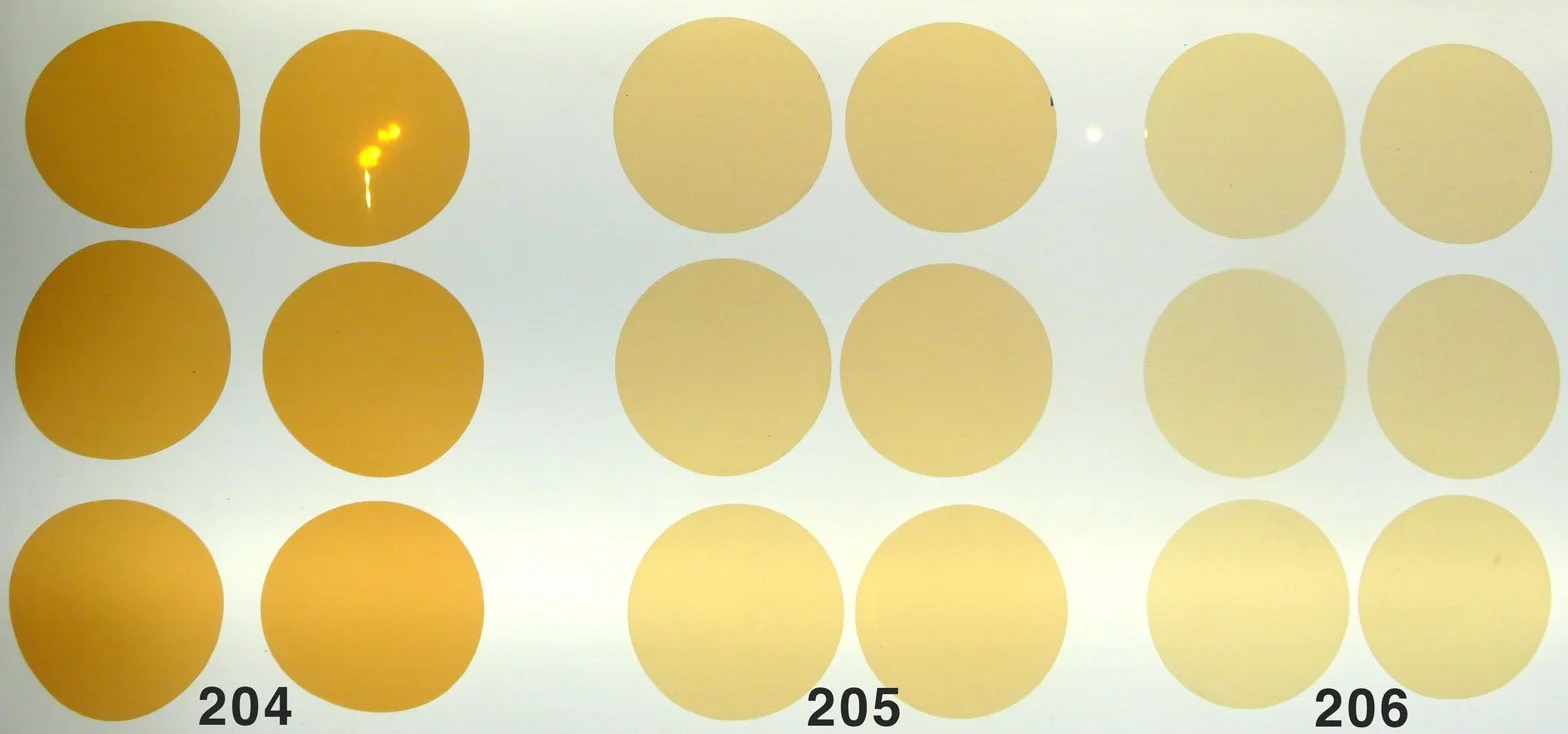Set di filtri a luce calda CTO, per lampadine LED GU10, 3 colori ogni 6 pezzi Taglio circolare di 5 cm