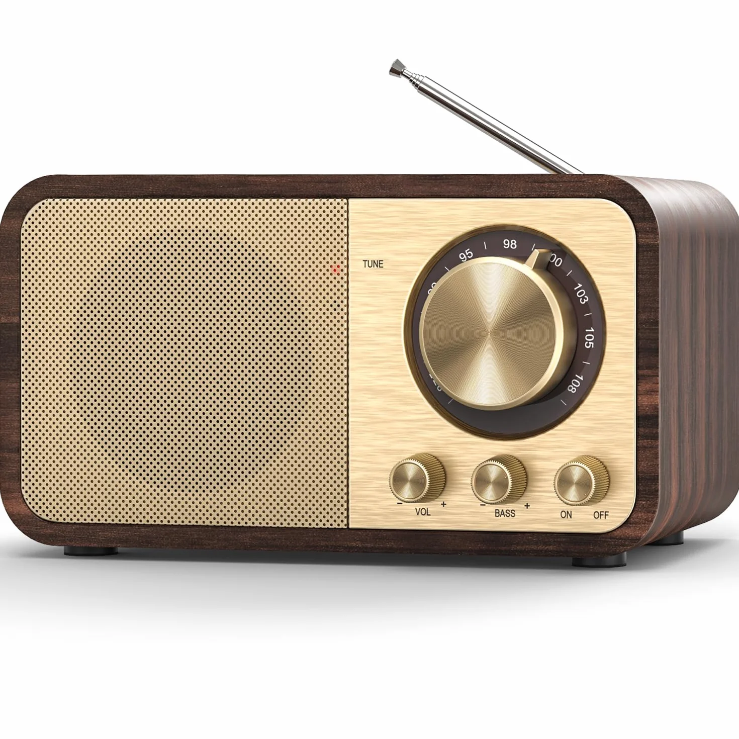 Radio Nostalgiche FM Bluetooth Vintage Cucina Camera da Letto Supporto TF AUX USB