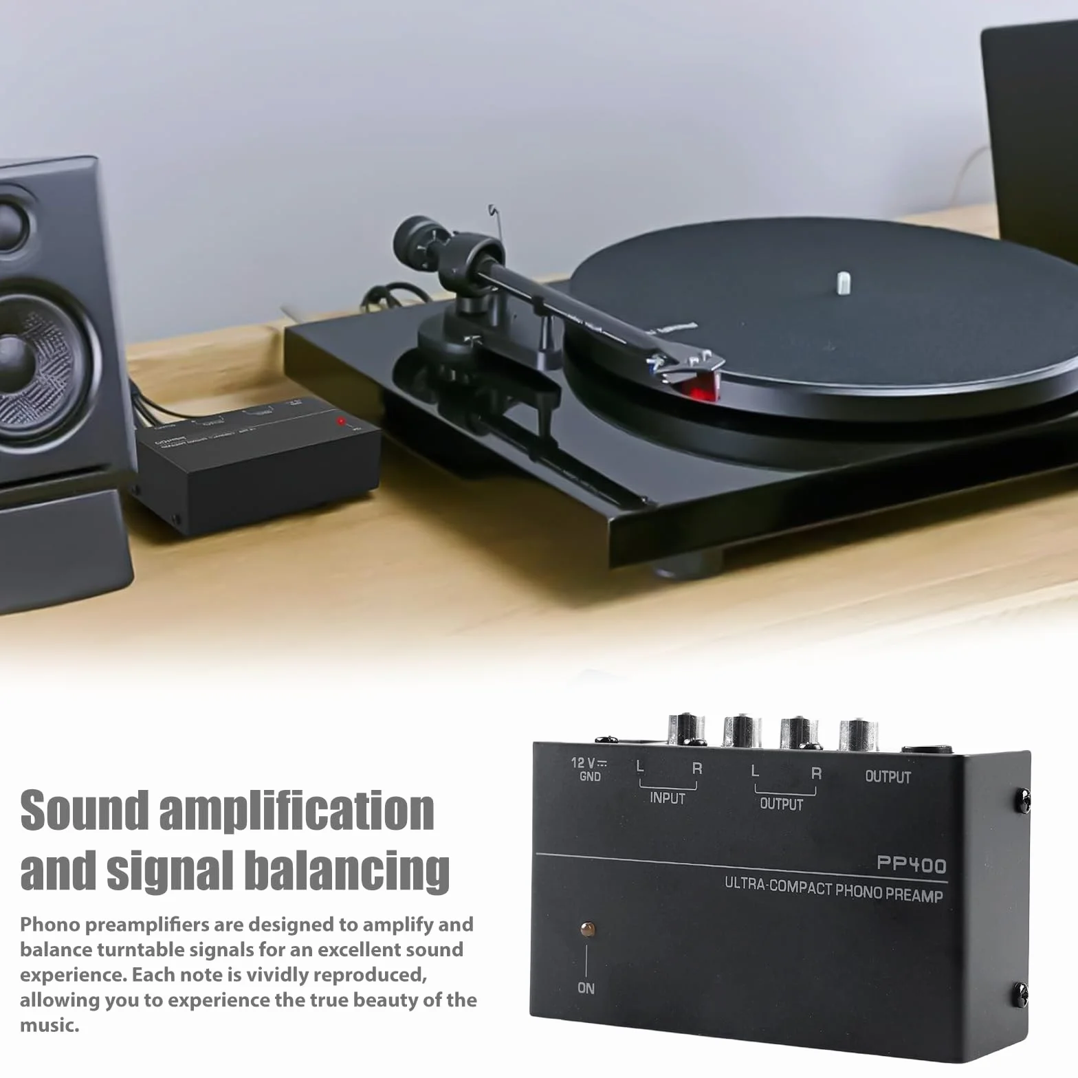 Preamplificatore Phono Stereo per Giradischi