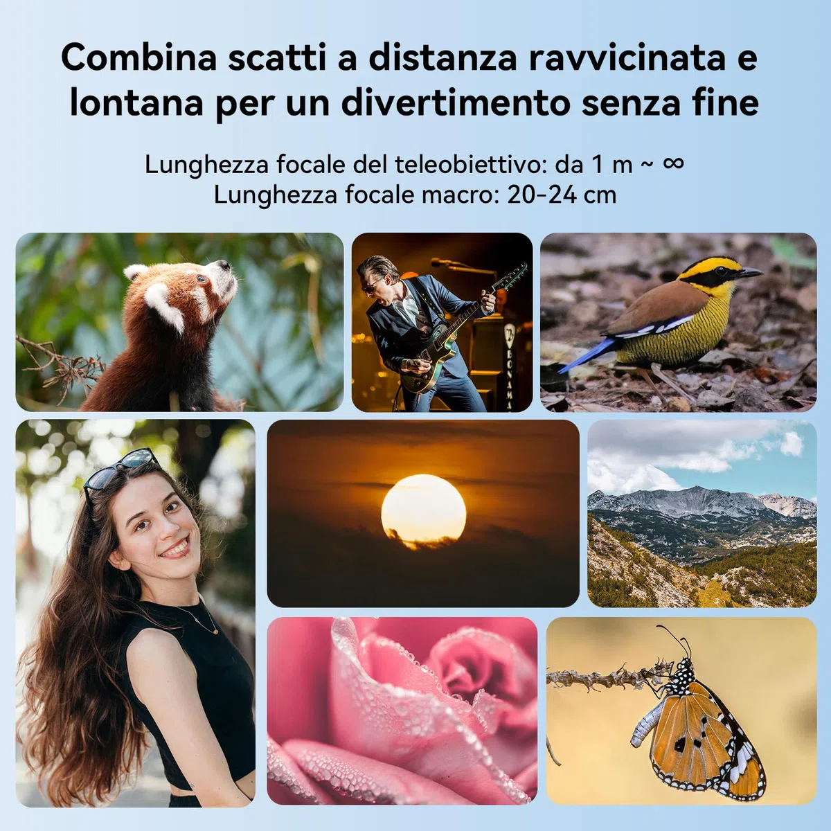 APEXEL Teleobiettivo Compatto 10x & Lente Macro 200 mm per Smartphone con Clip Universale, Obiettivo ED Professionale FMC, Adatto per iPhone 17/16/15... Samsung, Pixel e Altri Smartphone