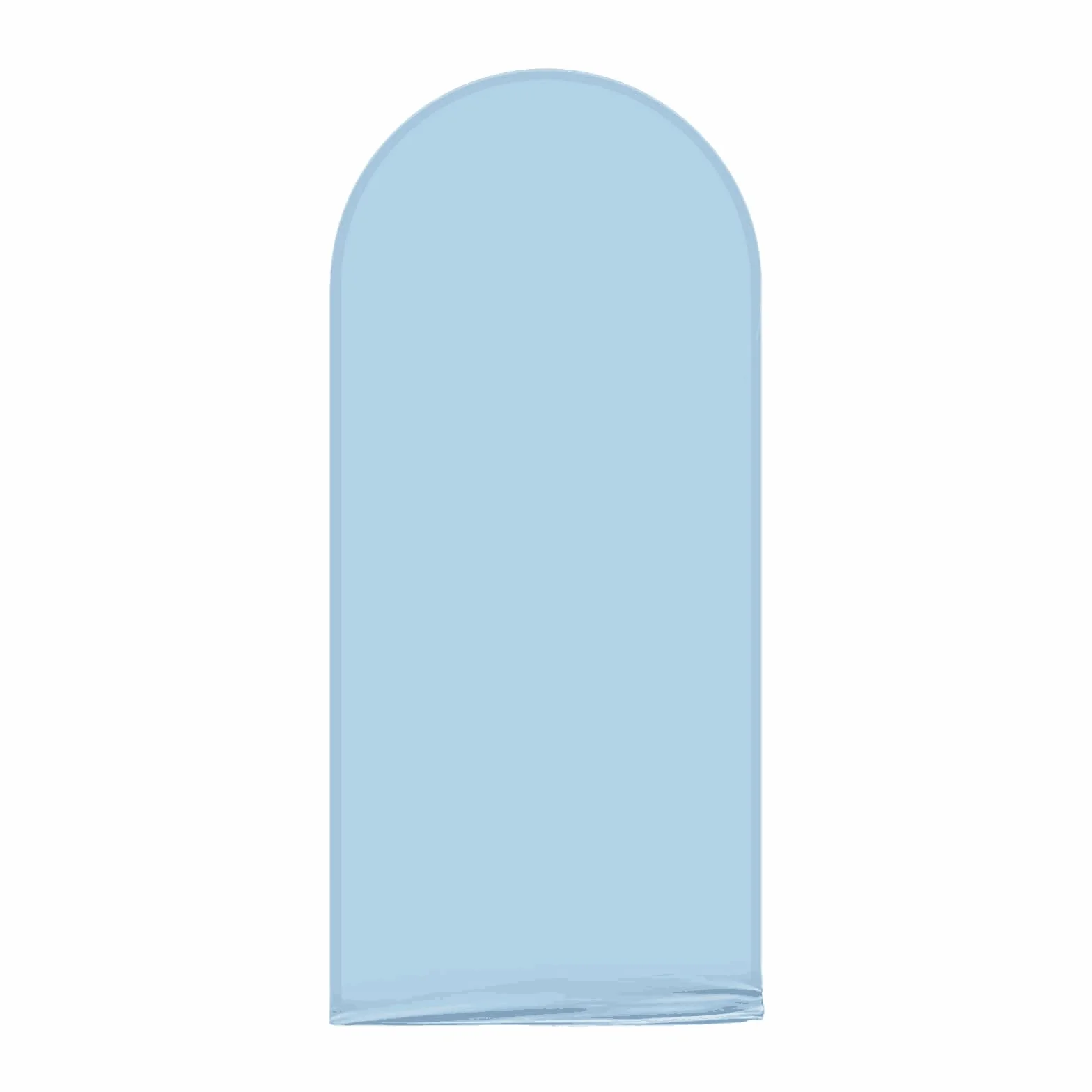 AIBIIN 2.6x6ft solido colore blu forma arco Backdrop Round Top Arco Telaio copertura 2-Sided Fit Backdrop Stand per la cerimonia di nozze festa di compleanno Baby Shower Banquet decorazione