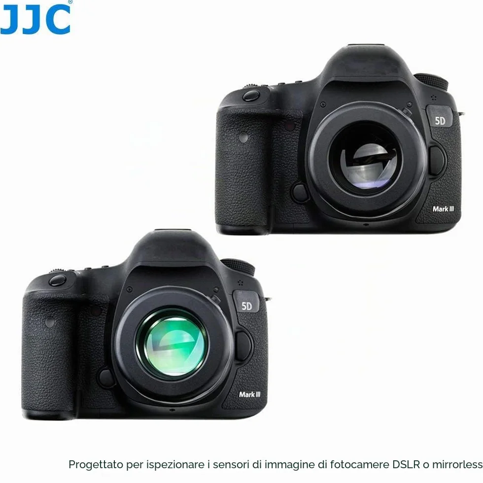JJC Universale Lente di Ingrandimento con 7x e 6 LED Ultra-luminosi per Fotocamere DSLR/Mirrorless