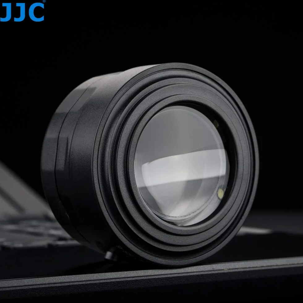 JJC Universale Lente di Ingrandimento con 7x e 6 LED Ultra-luminosi per Fotocamere DSLR/Mirrorless