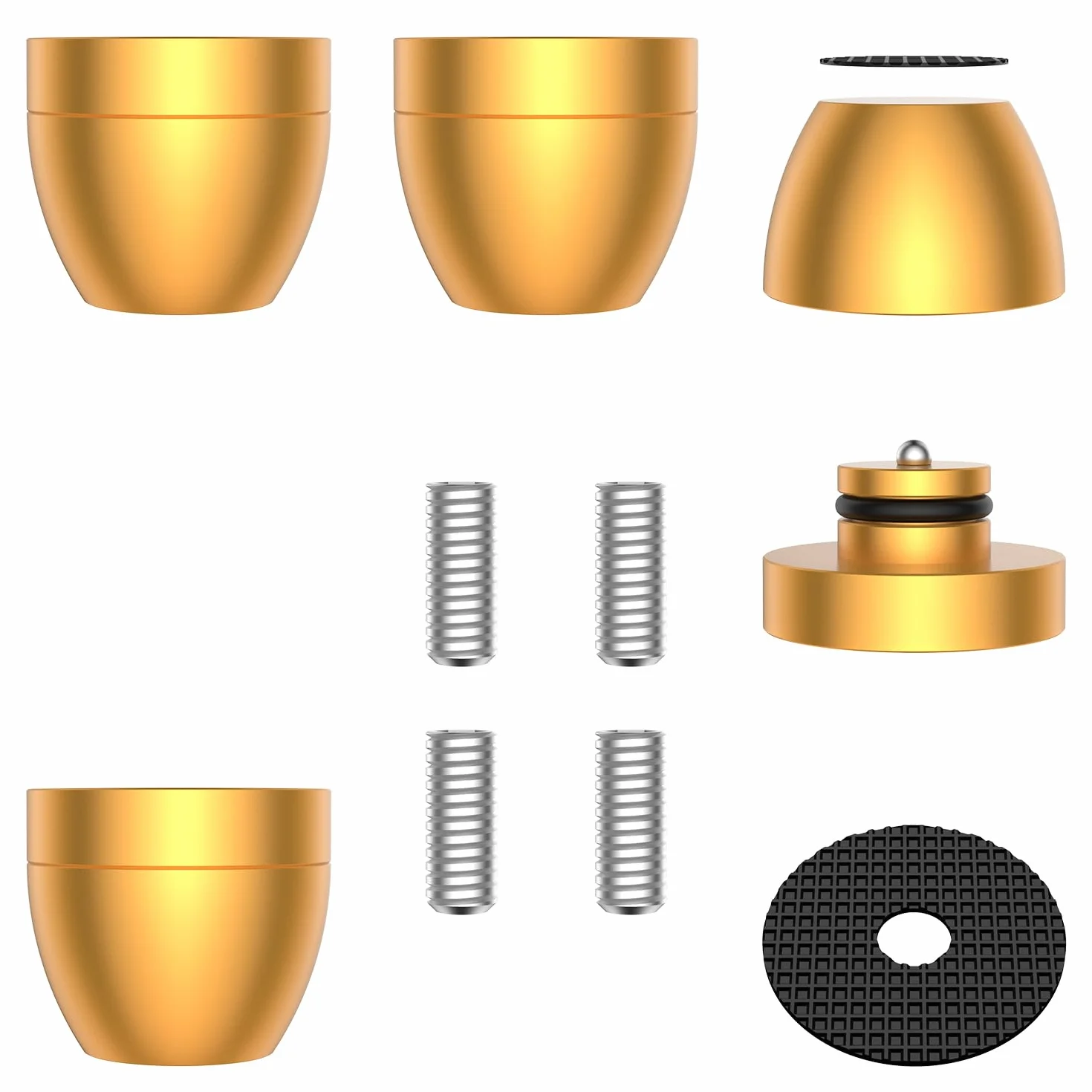 Tertullus 4 piedini in alluminio ammortizzatori per altoparlanti subwoofer