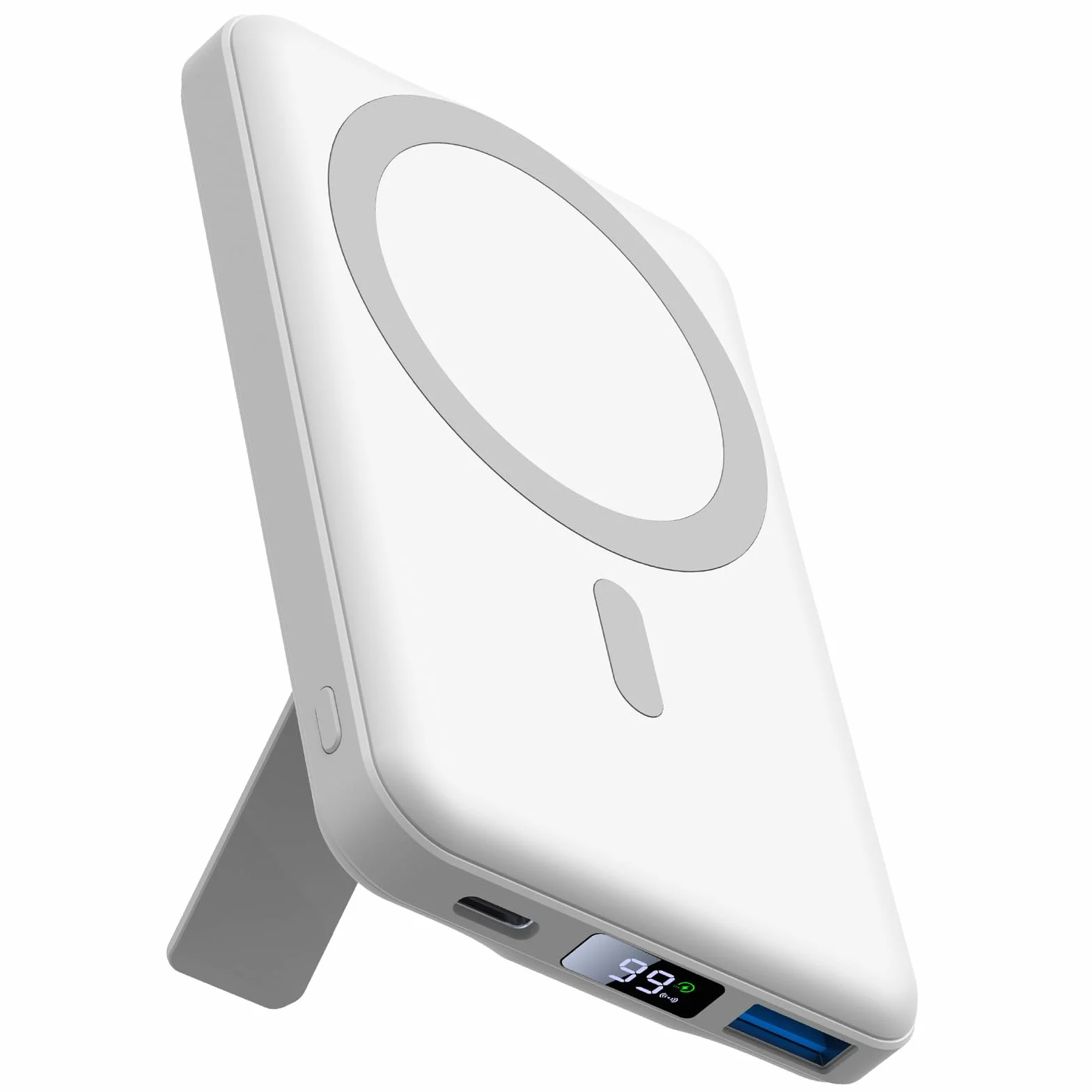 AOGUERBE PowerBank per Magsafe, 10000mAh Power Bank Magnetico Caricatore Wireless Portatile 22.5W PD Ricarica Rapida con Display LED, Batteria Esterna per iPhone 17/16/15/14/13/12/Mini/Pro/Pro Max