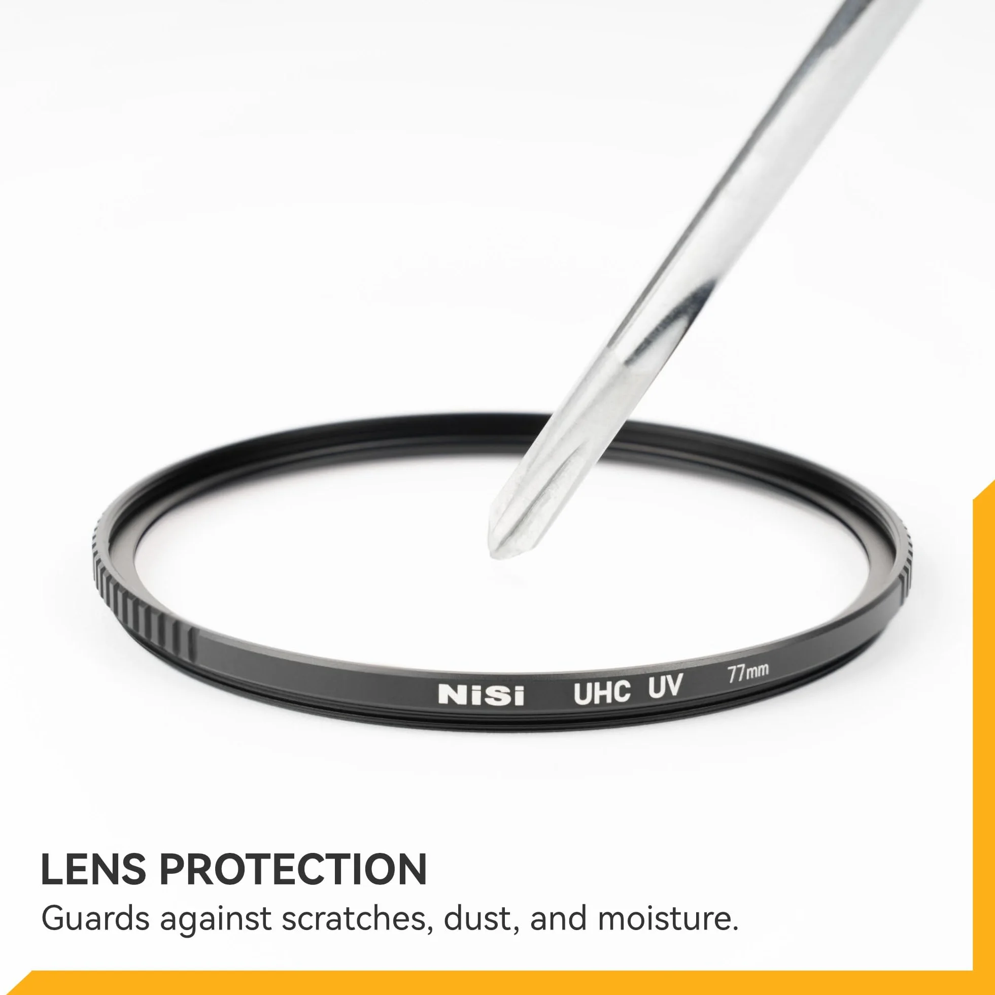 NiSi Filtro UV UHC 72mm Ultra Hard Coating, 18 strati UltraHD, Nano Coating, Idrorepellente, Resistente ai Graffi e Ultra SLIM