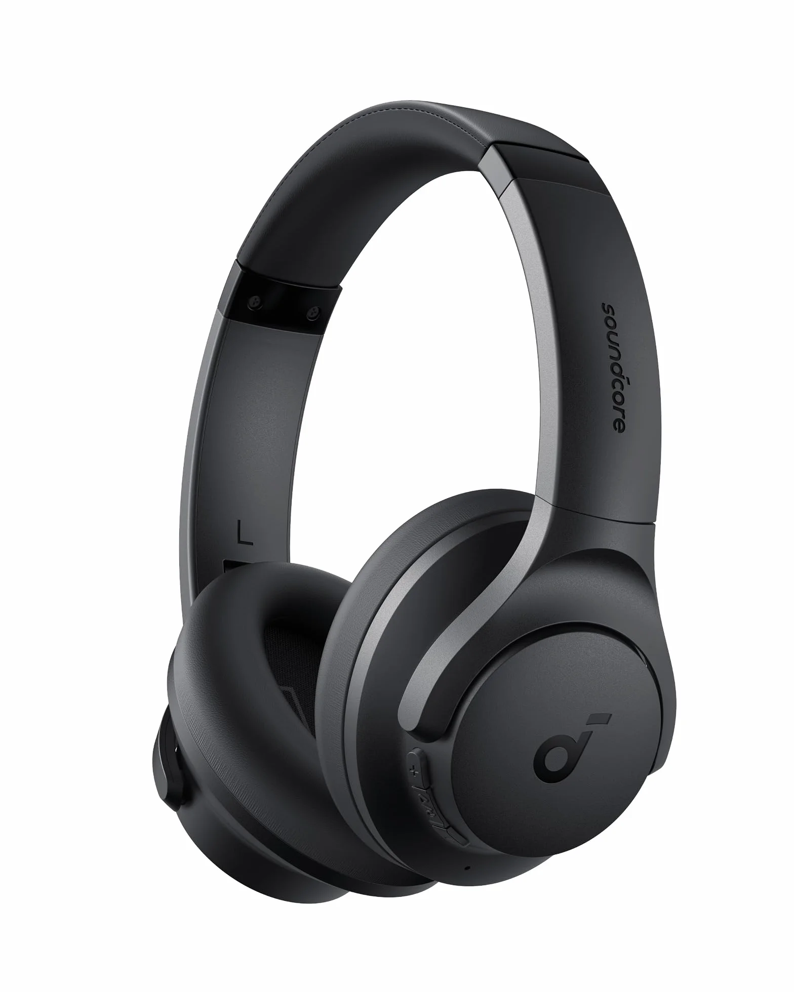 soundcore by Anker Q20i - Cuffie wireless Bluetooth over-ear con cancellazione ibrida attiva del rumore, 40 ore di riproduzione in modalità ANC, personalizzazione tramite app (nero)(ricondizionato)