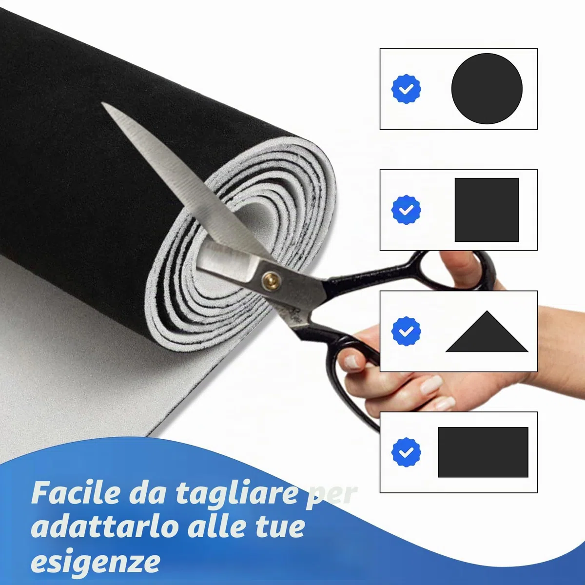 Tessuto per Cielo Auto, 244x152 cm (96x60 Zoll) (Spessore 4mm), Nero Stoffa per Foderistica Interni Auto,Ristrutturazione Tettoie per Camper, Furgoni