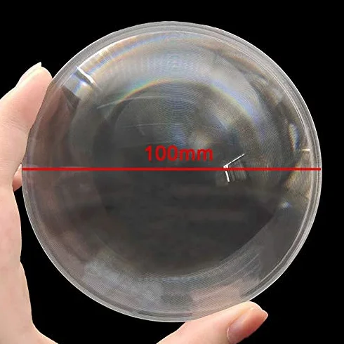 1pc PMMA Acrilico Ottico Lente di ingrandimento Obiettivo Diametro 100 mm Rotonda Lente di Fresnel Circolare Fare Il Fuoco Strumenti di Messa a Fuoco Lunghezza 50 70 100 120 Millimetri