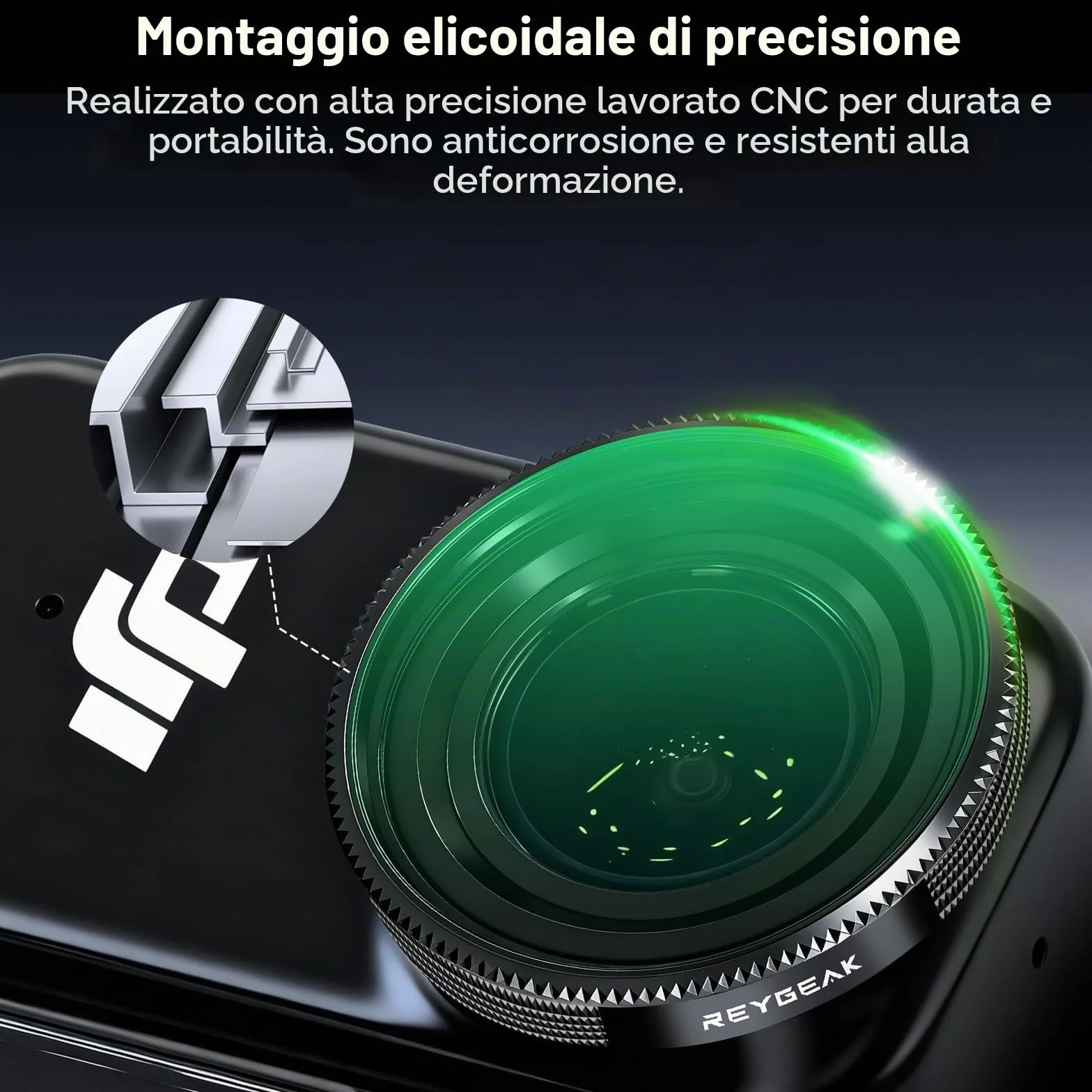 REYGEAK Set di filtri ND per DJI Osmo Nano, CPL/ND8/16/32 per OSMO Nano, telaio in alluminio multi-rivestito HD Optical Glass (CPL/ND8/16/32)