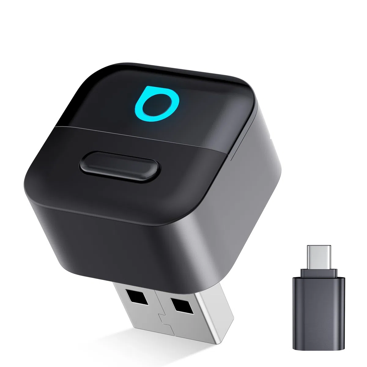 OTTOCAST Mini Pico Adattatore Wireless CarPlay e Android Auto, Trasforma CarPlay cablato in wireless, Passaggio con un tocco tra 2 telefoni, Riconnessione automatica rapida, WiFi 6, Bluetooth 5.4