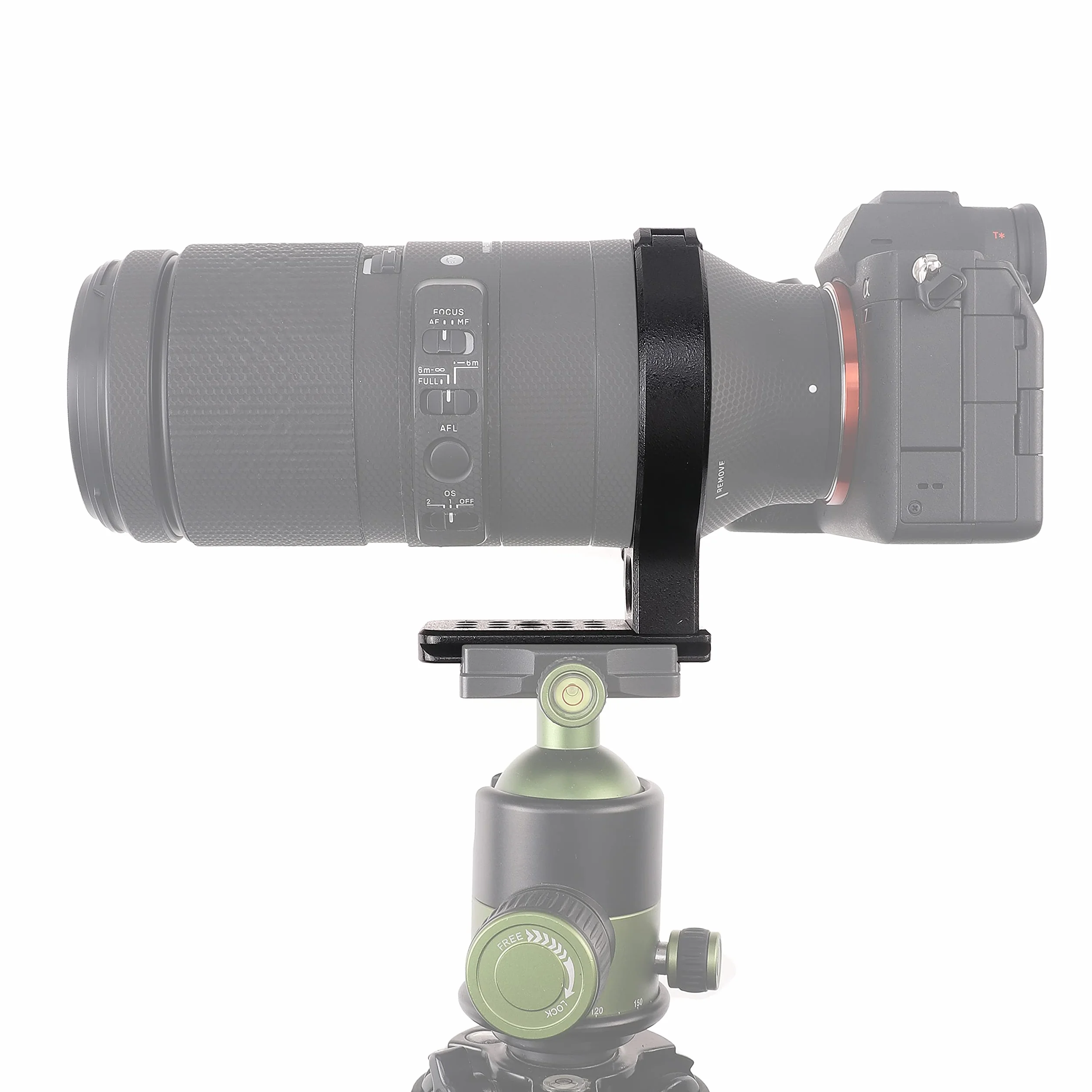 Hersmay Fascetta per treppiede in metallo per obiettivo Sigma 100-400 F5-6.3 DG DN OS per Sony E Mount Art 105 mm F1.4 DG HSM, piastra a sgancio rapido integrata