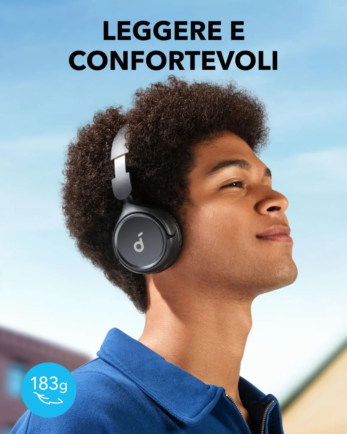 Soundcore Cuffie Bluetooth On-Ear H30i, Cuffie Wireless, Design Pieghevole, Bassi Puri, 60 Ore di Riproduzione, Bluetooth 5.3, Leggere e Confortevoli, Connettività con App, Connessione Multipunto