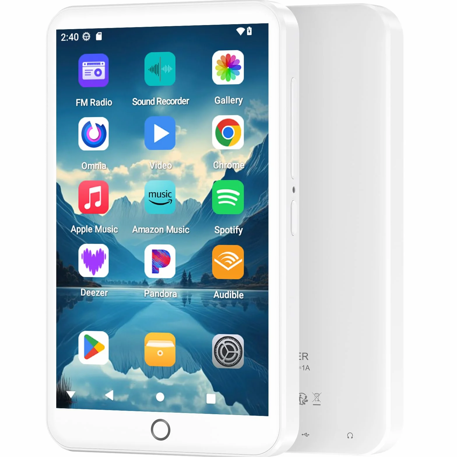 Lettore MP3 con Bluetooth e WiFi, Lettore MP3/MP4 Android 13 con Schermo Touch da 4" e Altoparlante, 3GB RAM e 32GB ROM, Lettore Musicale Spotify con Audible e Play Store