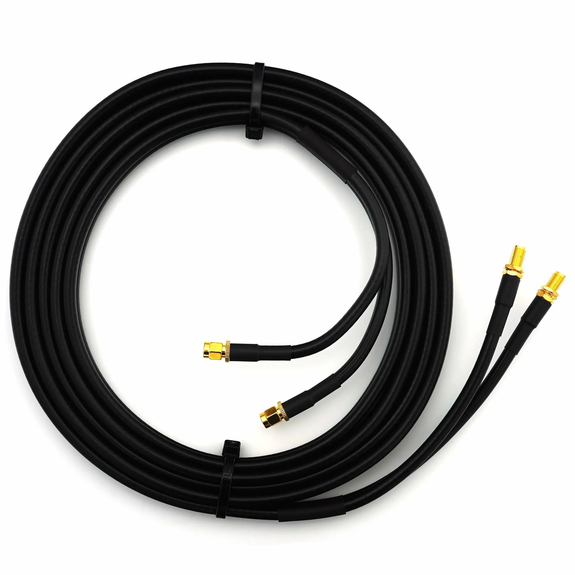 2m SMA Maschio a SMA Femmina Cavo Coassiale Doppio — Twin HF-240 (equivalente a LMR 240) prolunga per LTE Antenna esterna 4G 5G 6G Modem Amplificatore GSM Router WIFI Ripetitore cellulare