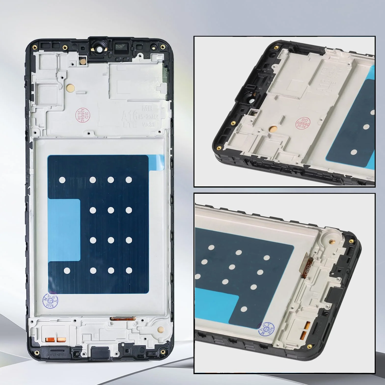 Dinow Schermo per Samsung Galaxy A16 4G SM-A165F, SM-A165M, Schermo di Ricambio per Samsung Galaxy A16 LCD Touch A165 Digitalizzatore con cornice (con strumento di riparazione)