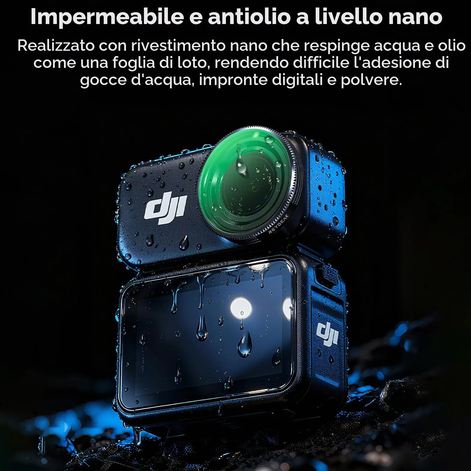 REYGEAK Set di filtri ND per DJI Osmo Nano, CPL/ND8/16/32 per OSMO Nano, telaio in alluminio multi-rivestito HD Optical Glass (CPL/ND8/16/32)