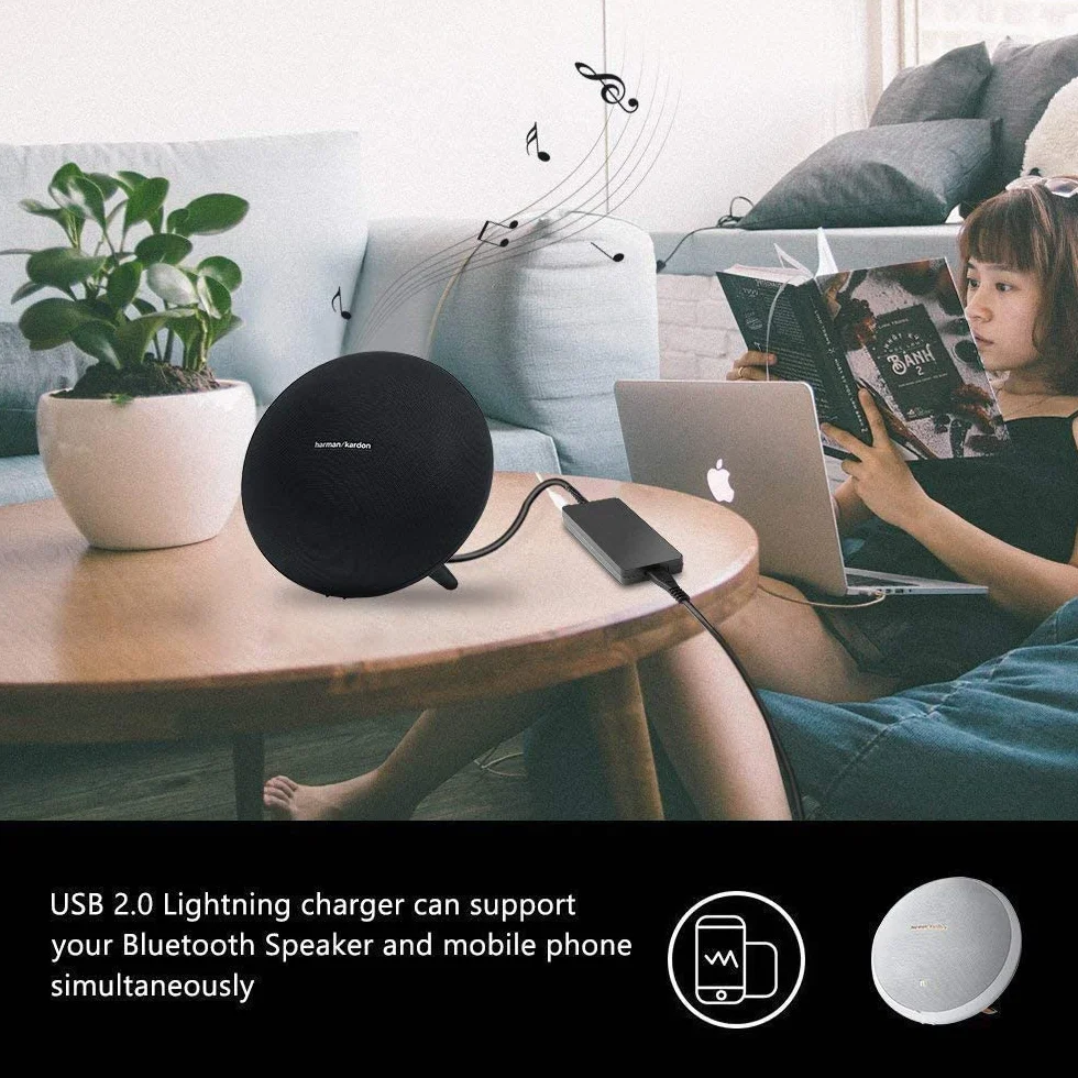 TAIFU 19 V 3.42 A 65 W Adattatore Laptop Charger per Harman Kardon Onyx Studio 6 5 1 2 3 4 I II III 7 NSA40ED-190200 Sistema di Altoparlanti Senza Fili Altoparlanti Bluetooth Portatile