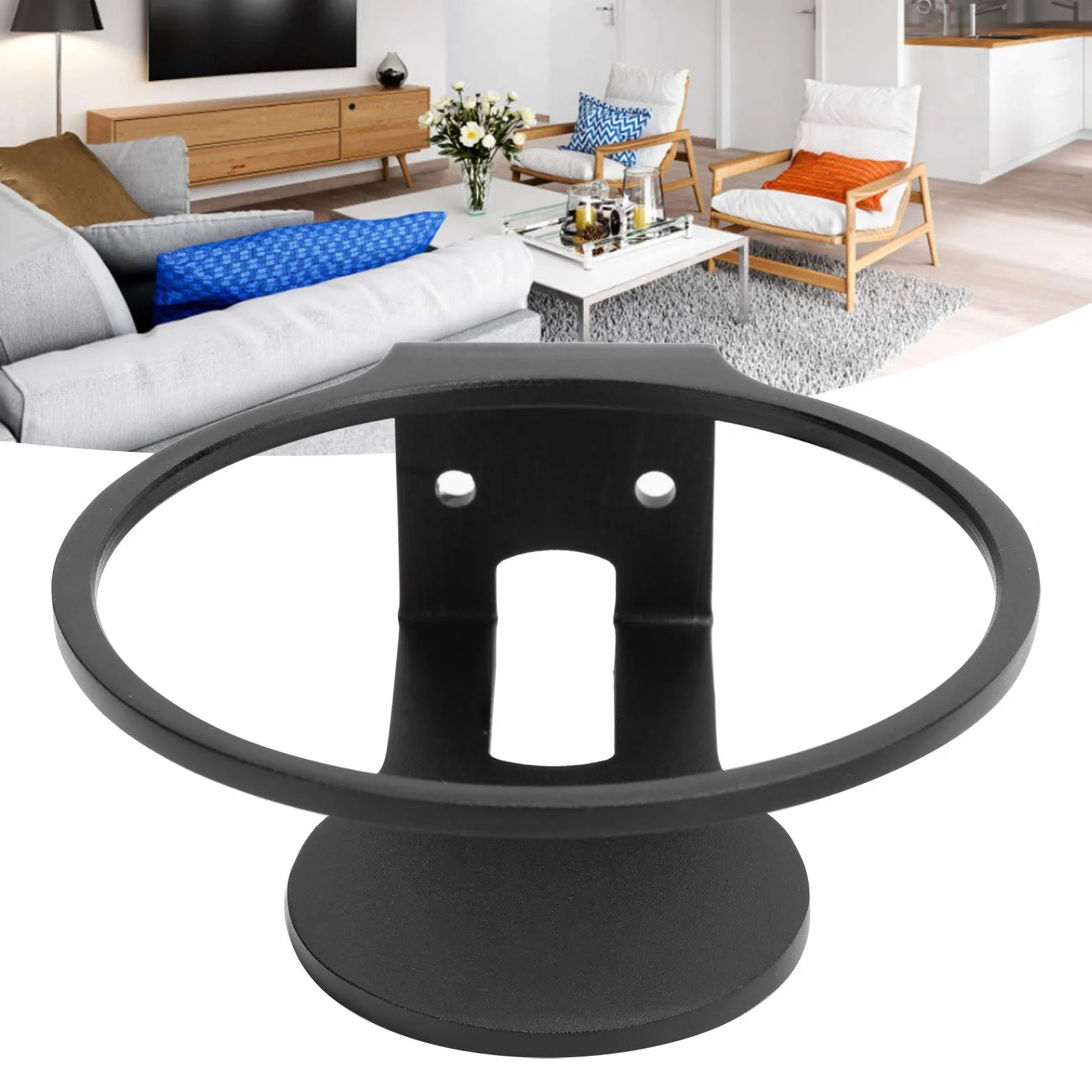 PUSOKEI Supporto a Parete per HomePod Mini - Robusto Supporto in Lega di Alluminio, Supporto per Soluzione Salvaspazio Compatibile con Homepod Mini Altoparlante(Nero)
