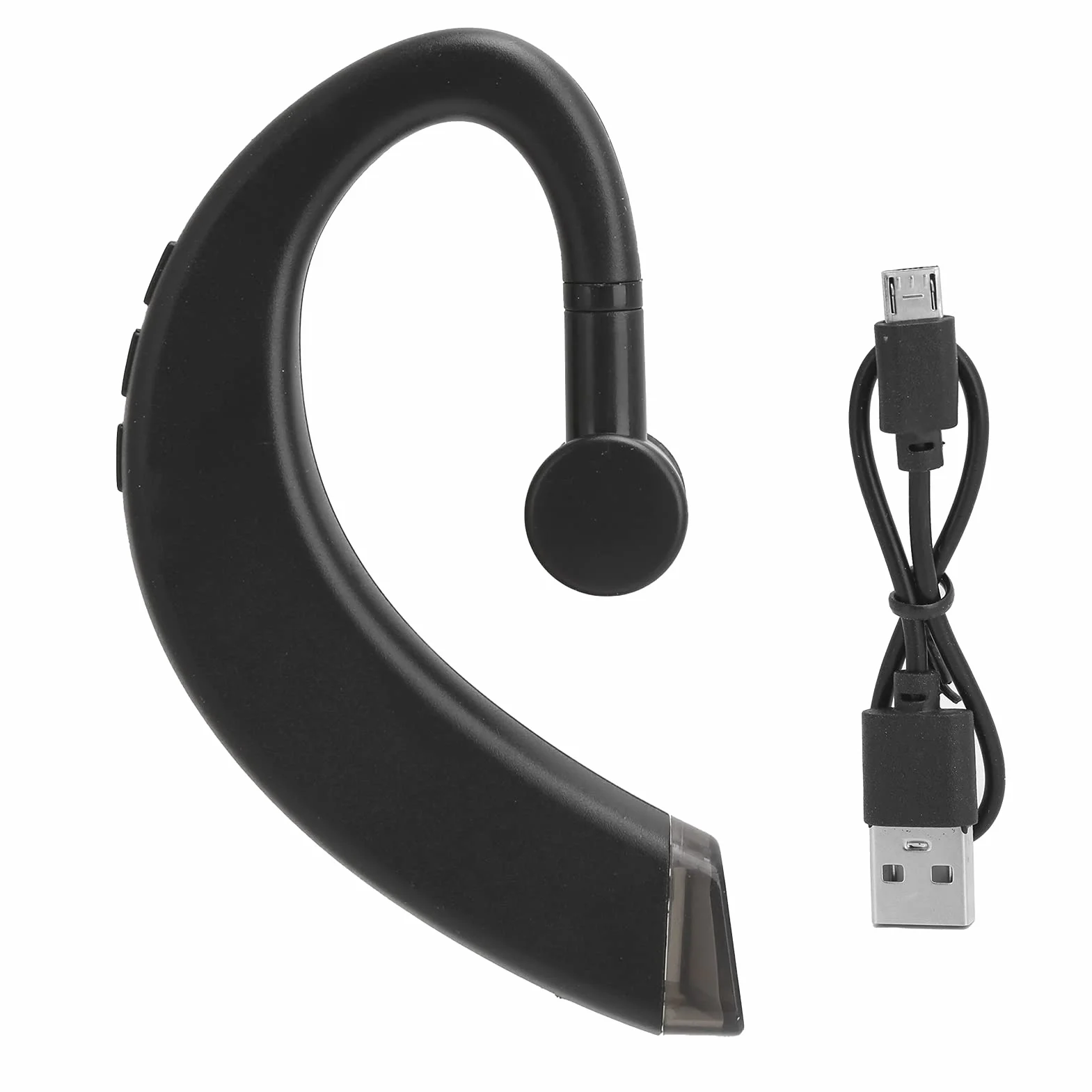 Auricolare Singolo con Gancio, Cuffia Bluetooth Mono Professionale per Guida, Qualità HIFI e Chiamate Nitide