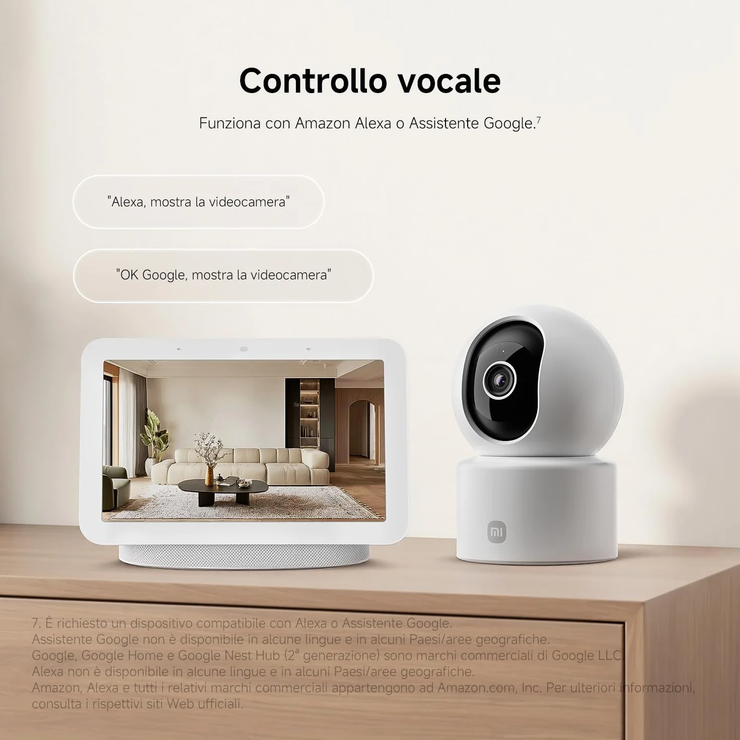 XIAOMI C302 Indoor WiFi Camera 2K (3MP) with Privacy Shield, 360° Vision Camera, AI Detection of Baby/Pets, Two-Way Audio, Ultra-Colors in Very Low Light, Alexa