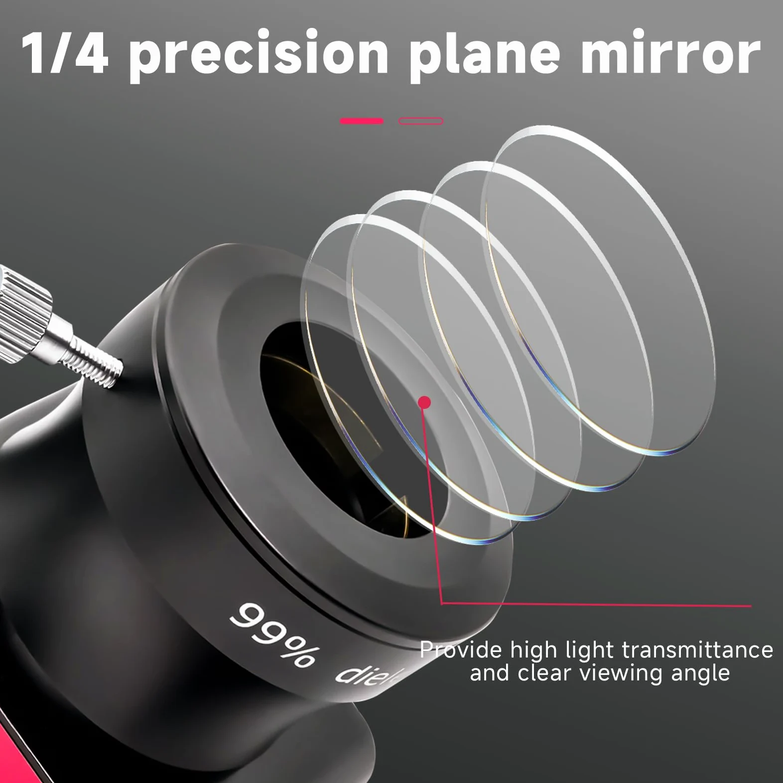 Svbony SV188P 2 pollici 90 gradi specchio dielettrico diagonale 99% riflettività rivestimenti dielettrici con anelli di compressione in ottone riflettività accessori per telescopi adatti per l'osserva