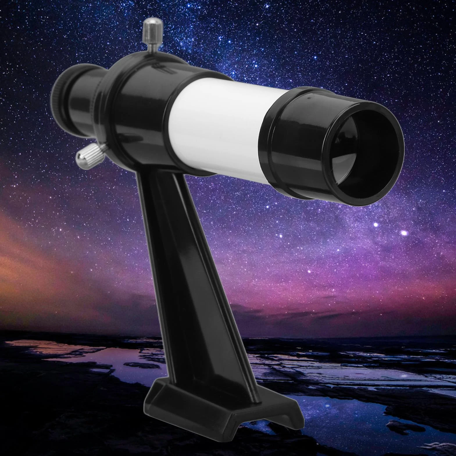 Cercatore di Telescopio Astronomico Portatile 5X con Mirino per il Posizionamento Iniziale