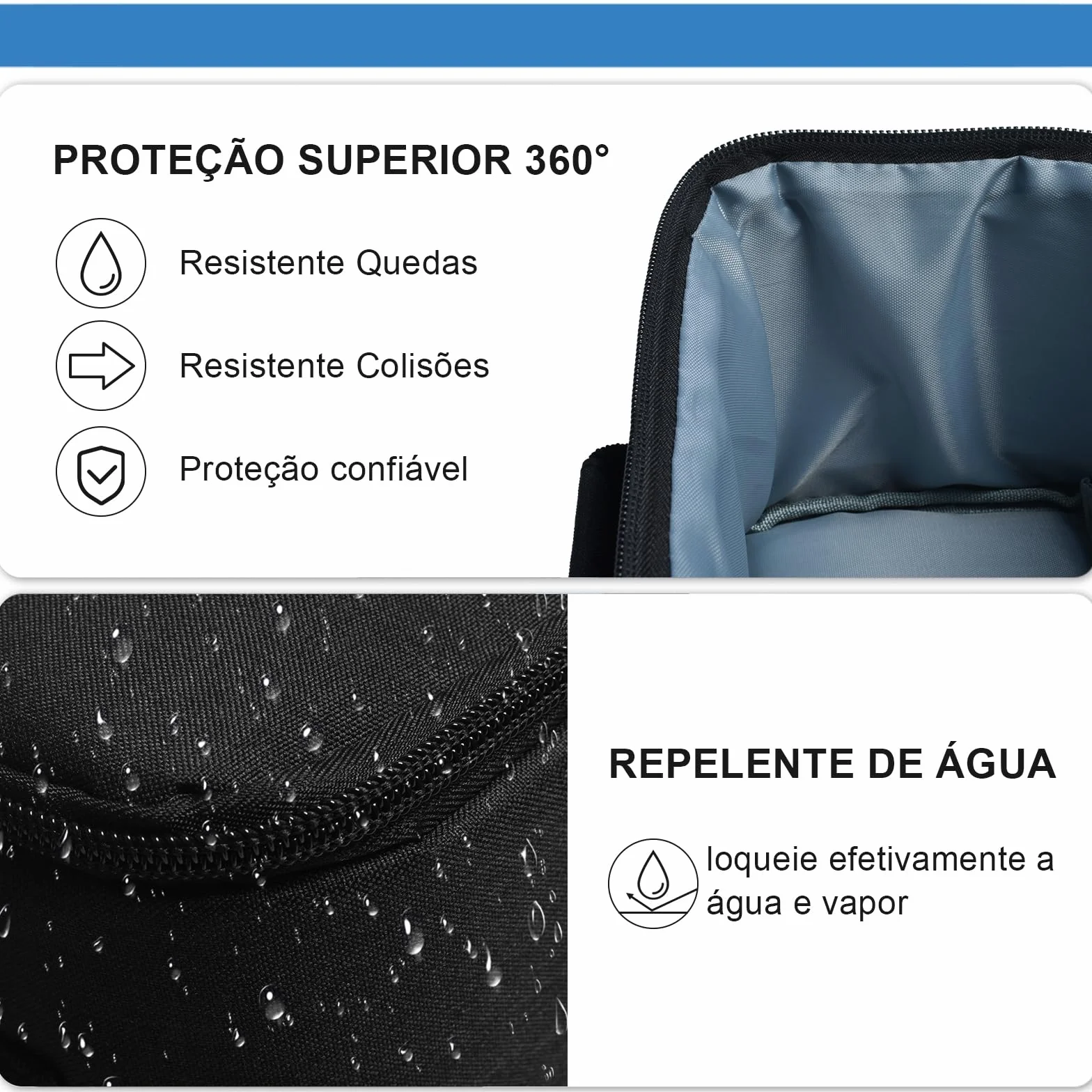 Salange Mini custodia per proiettore HY320, borsa da viaggio con cerniera