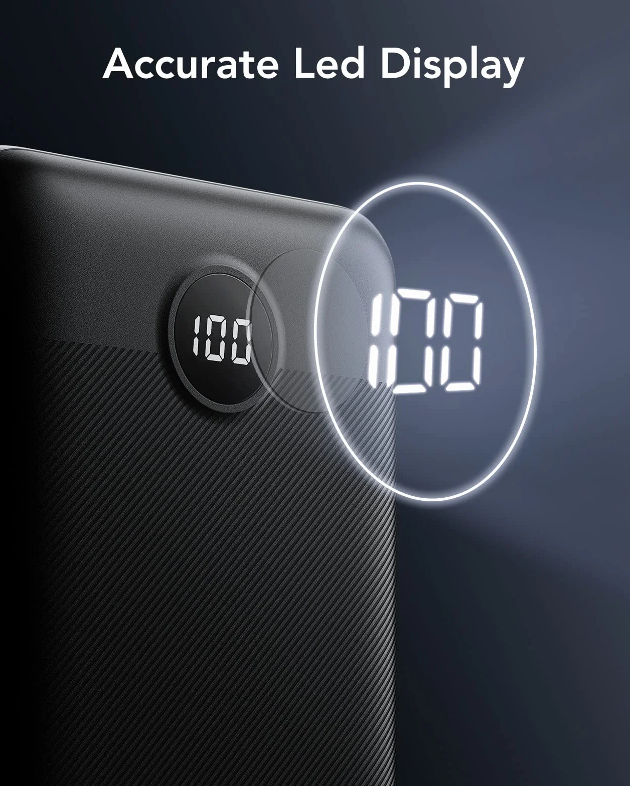 VEGER Power Bank 30000mAh, PD 20W QC 3.0 Ricarica Rapida Caricatore Portatile, 4 Uscite e 2 Ingressi con LED Display Digitale Batteria Esterna Compatibile con iPhone/Samsung/Huawei/iPad (Nero)