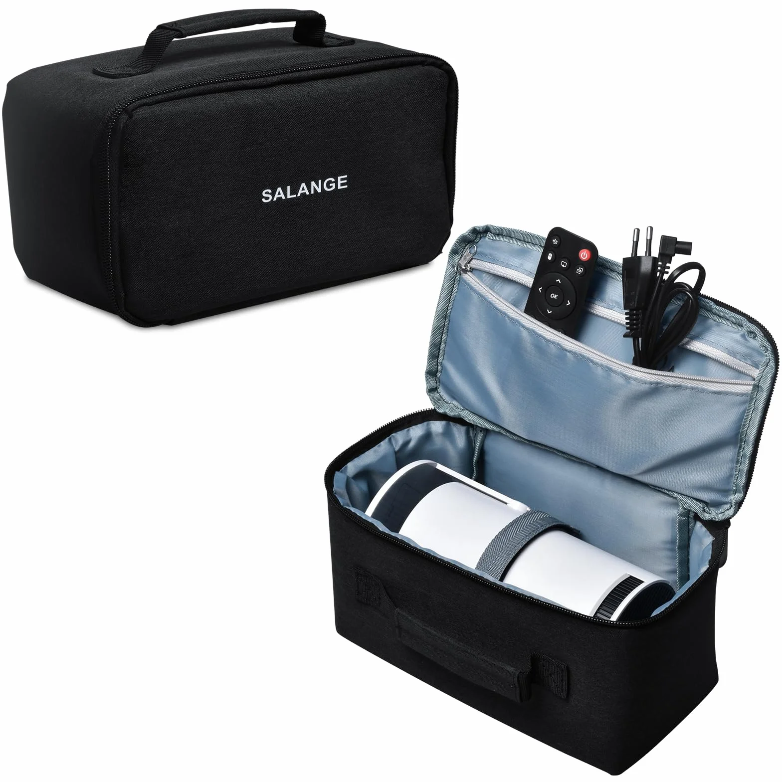 Salange Mini custodia per proiettore HY320, borsa da viaggio con cerniera
