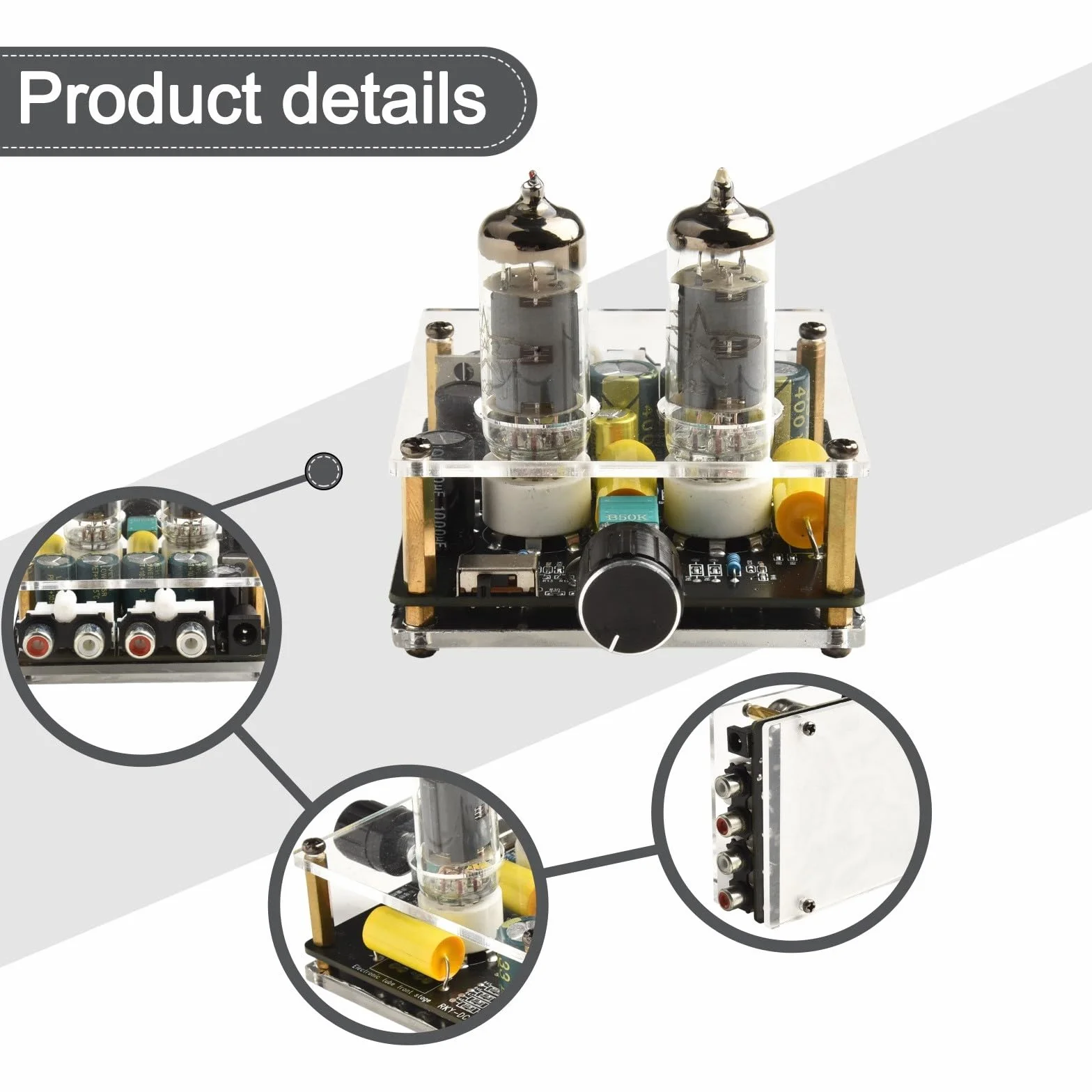 Preamplificatore HiFi Tube 6A2 Home Theater equalizzatore preamplificazione guadagno tensione jack alimentazione 3,5/5,5 * 2,1 mm