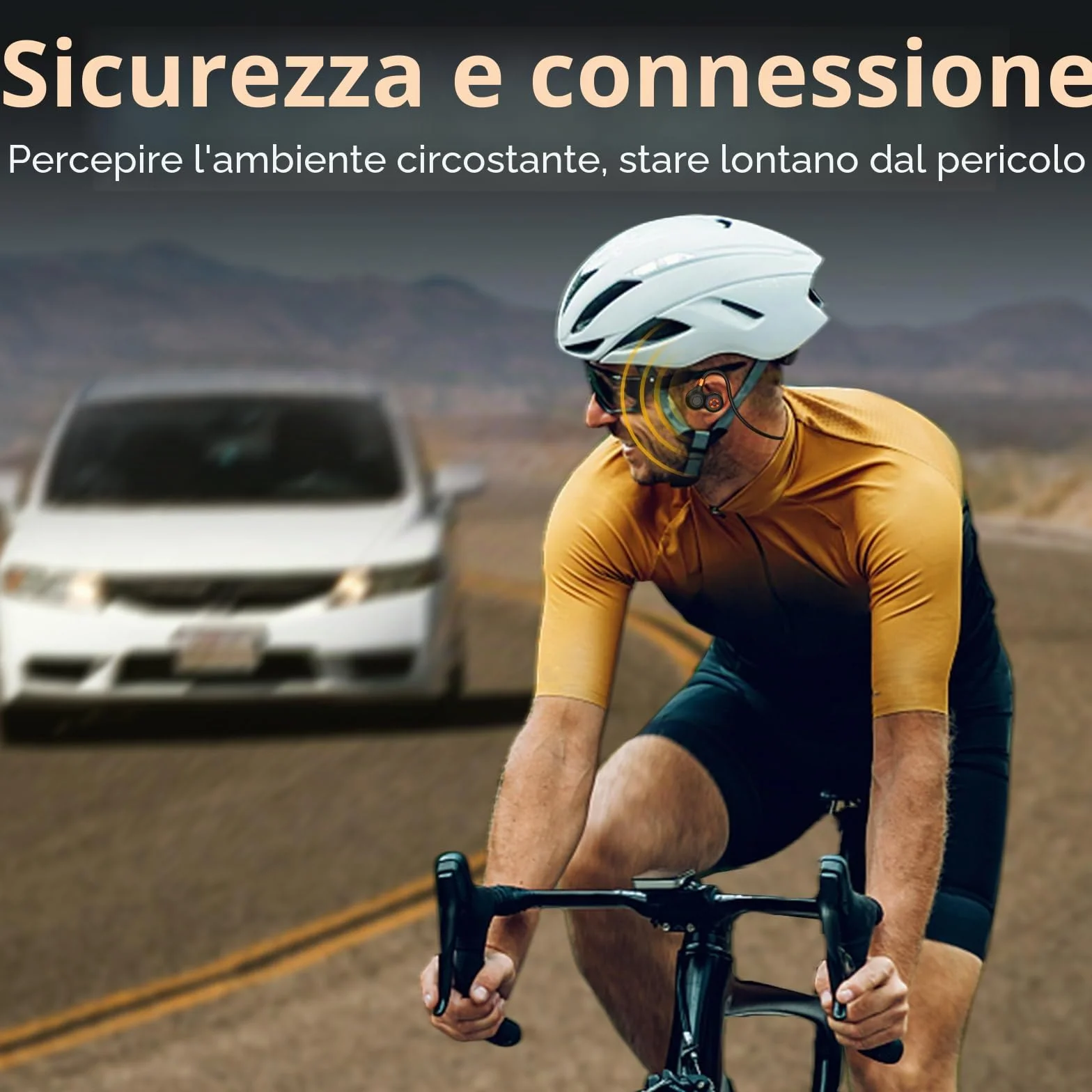 Ortizan Cuffie Bluetooth Sport, Auricolari Open Ear Wireless Bluetooth 5.3 IPX6 Impermeabili, Chiamata Chiara, 19 G, Auricolari Leggeri 15 Ore Di Riproduzione E Ricarica Rapida Magnetica Per Corsa