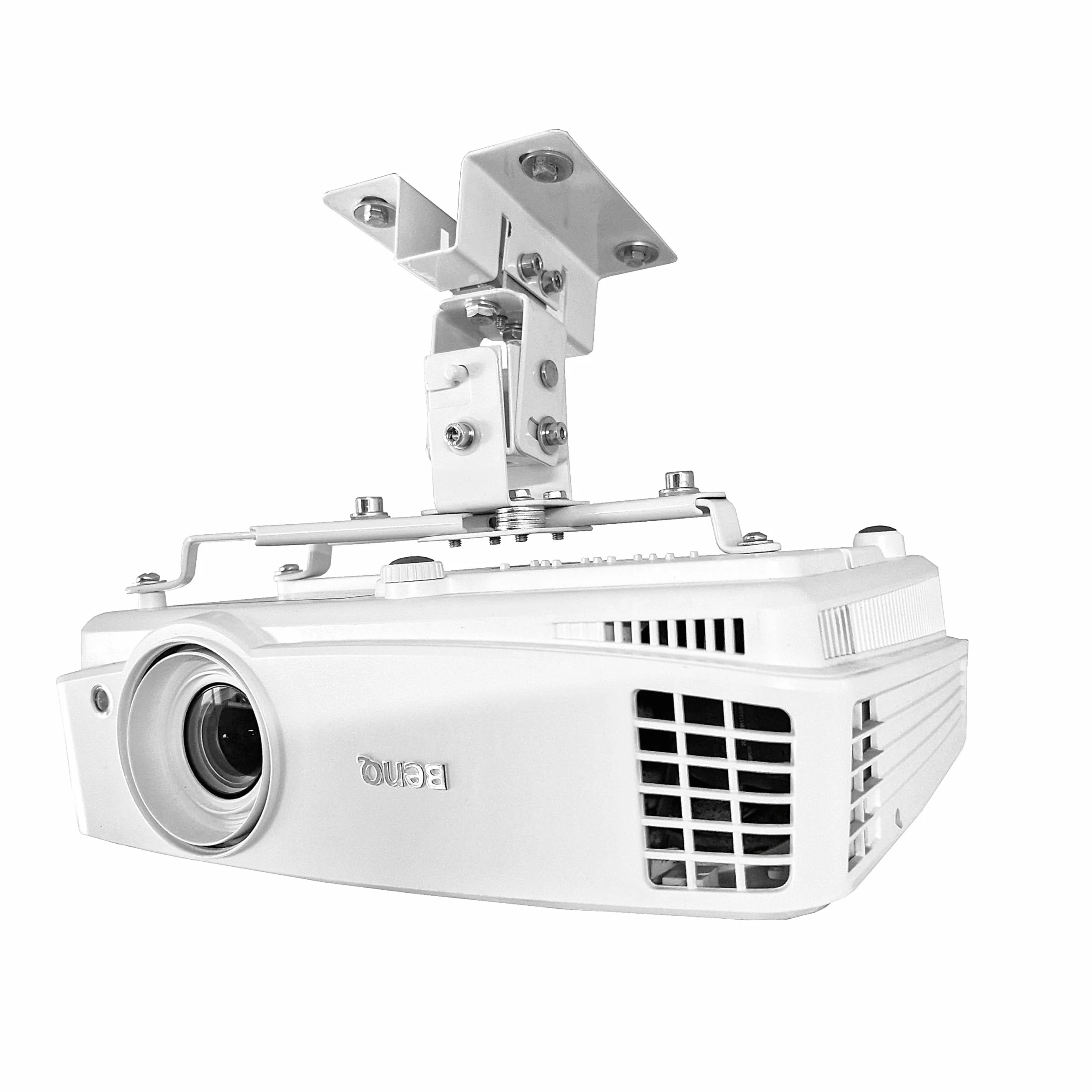 Supporto da soffitto per proiettore BenQ TH575 TK710Sti TH671ST LW650, montaggio a soffitto, perfettamente preparato, fissaggio stabile per sale conferenze, scuole (per BenQ TH575 TK710Sti TH671ST