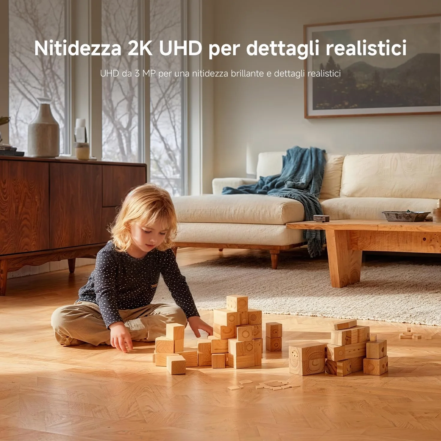 XIAOMI C302 Indoor WiFi Camera 2K (3MP) with Privacy Shield, 360° Vision Camera, AI Detection of Baby/Pets, Two-Way Audio, Ultra-Colors in Very Low Light, Alexa