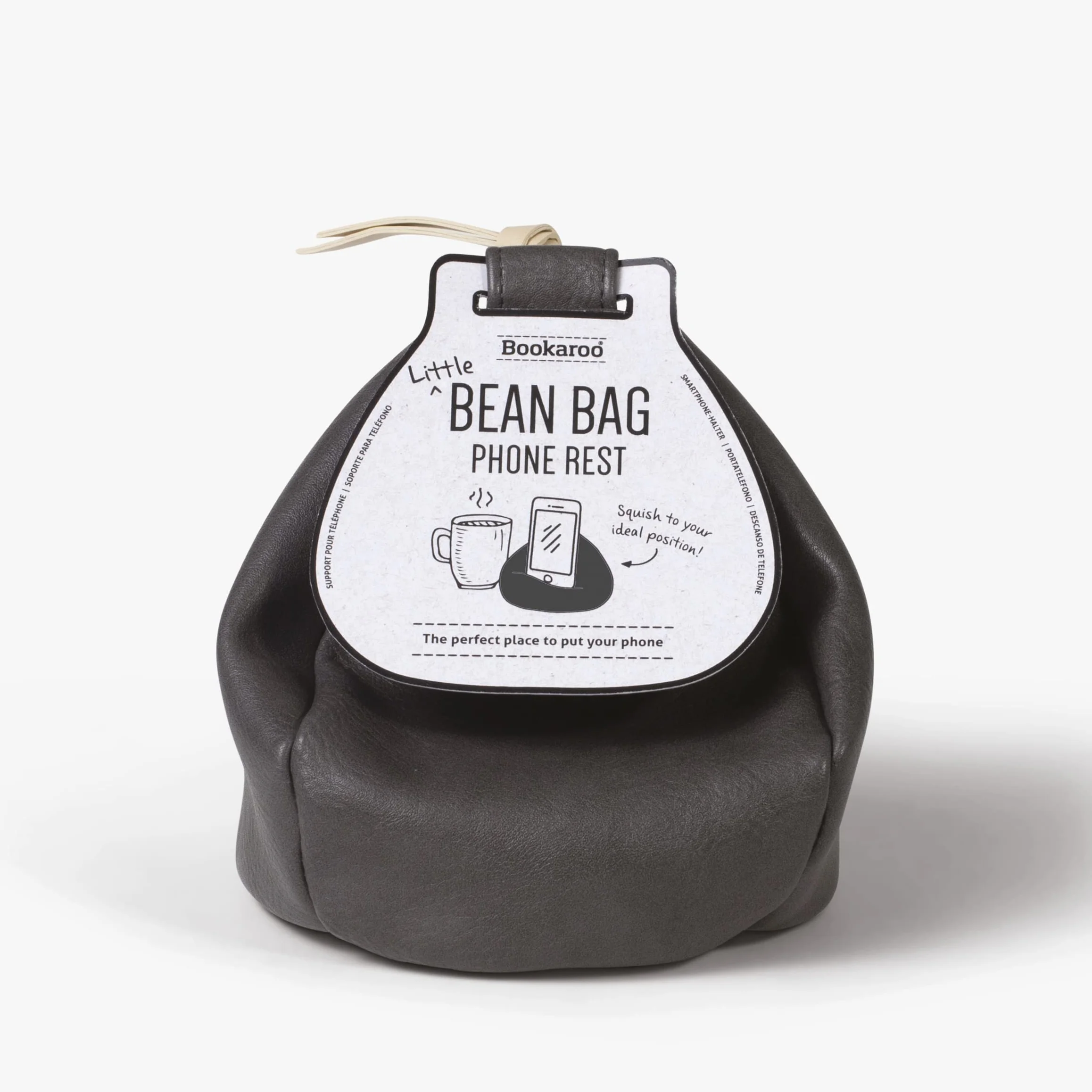 IF Bookaroo Little Bean Bag Supporto per telefono tablet libro carbone
