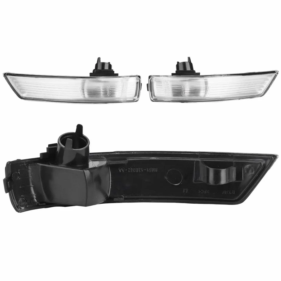 Jadeshay Indicatori di Direzione,2 pezzi Ala Indicatore Specchio Lampada Copriobiettivo Indicatore Specchietti Retrovisori Esterni Copriobiettivo per Ford Focus 2008-2018