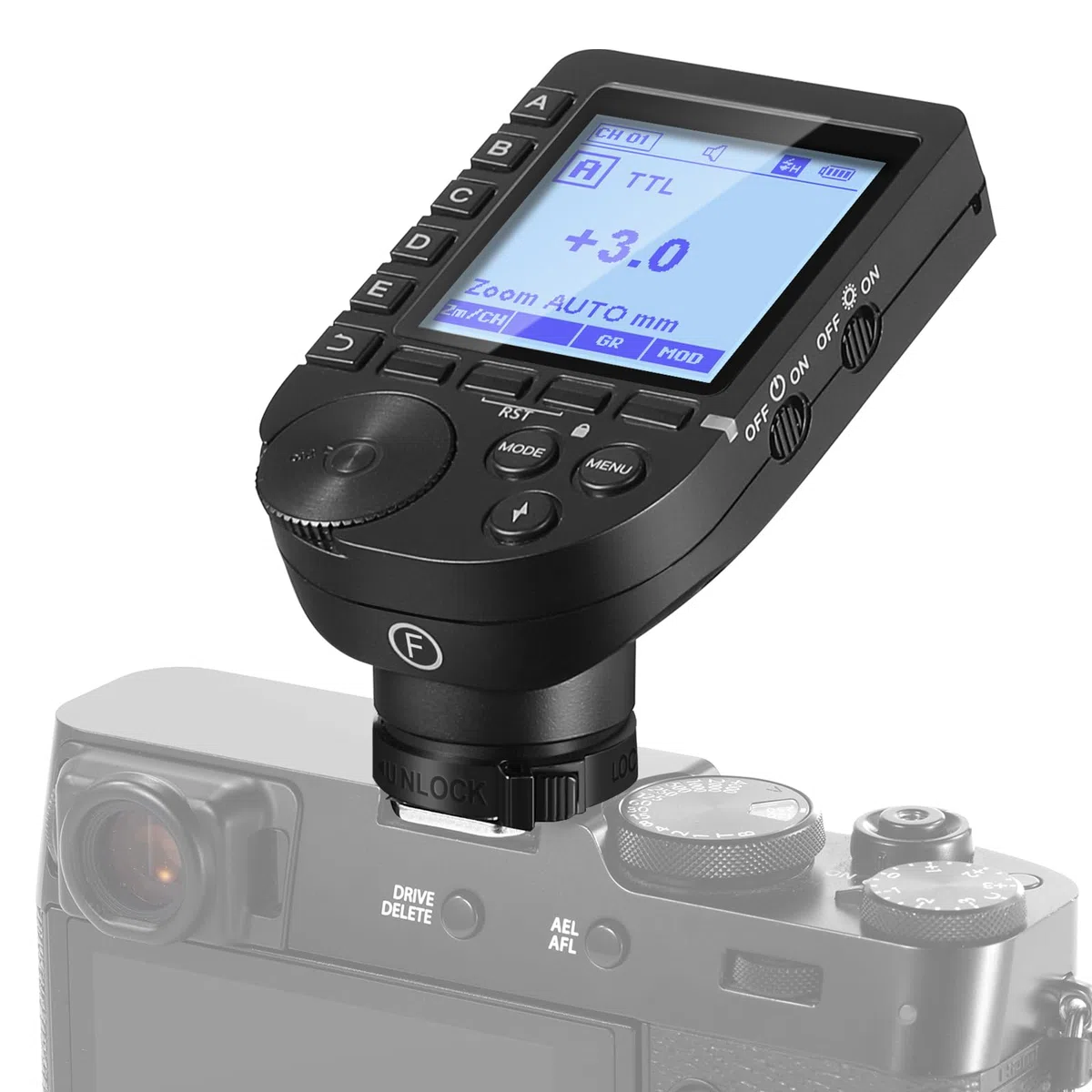NEEWER QPRO-F TTL Trigger Flash Wireless Migliorato Compatibile con Fujifilm 1/8000s Grande Schermo Inclinato 5 Gruppi 9 Funzioni per Q6 Q4PRO Q120 Z3R Z2PRO Z880 S102-400W PRO