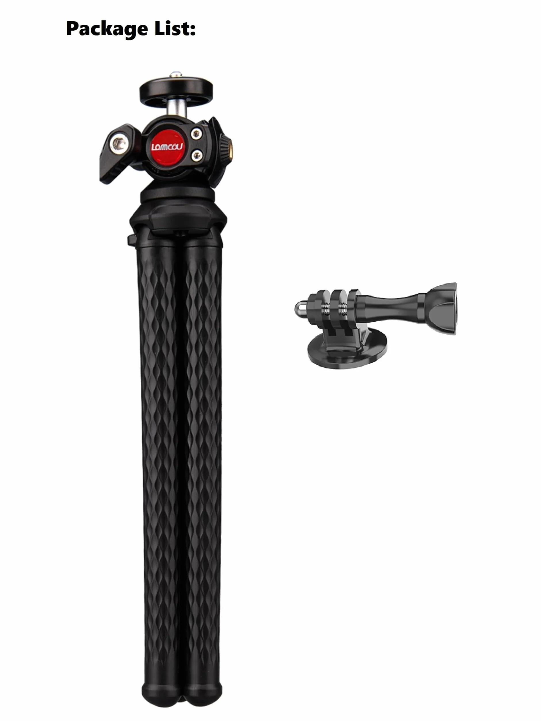 Lammcou Treppiede Actiocam, Flessibile Octopus Gorrila Pod e Staffa Compatibile con Hero Hero 13 12 11 10 9 X3 Go3 Bendy Tripod Accessorio per Video Vlogging