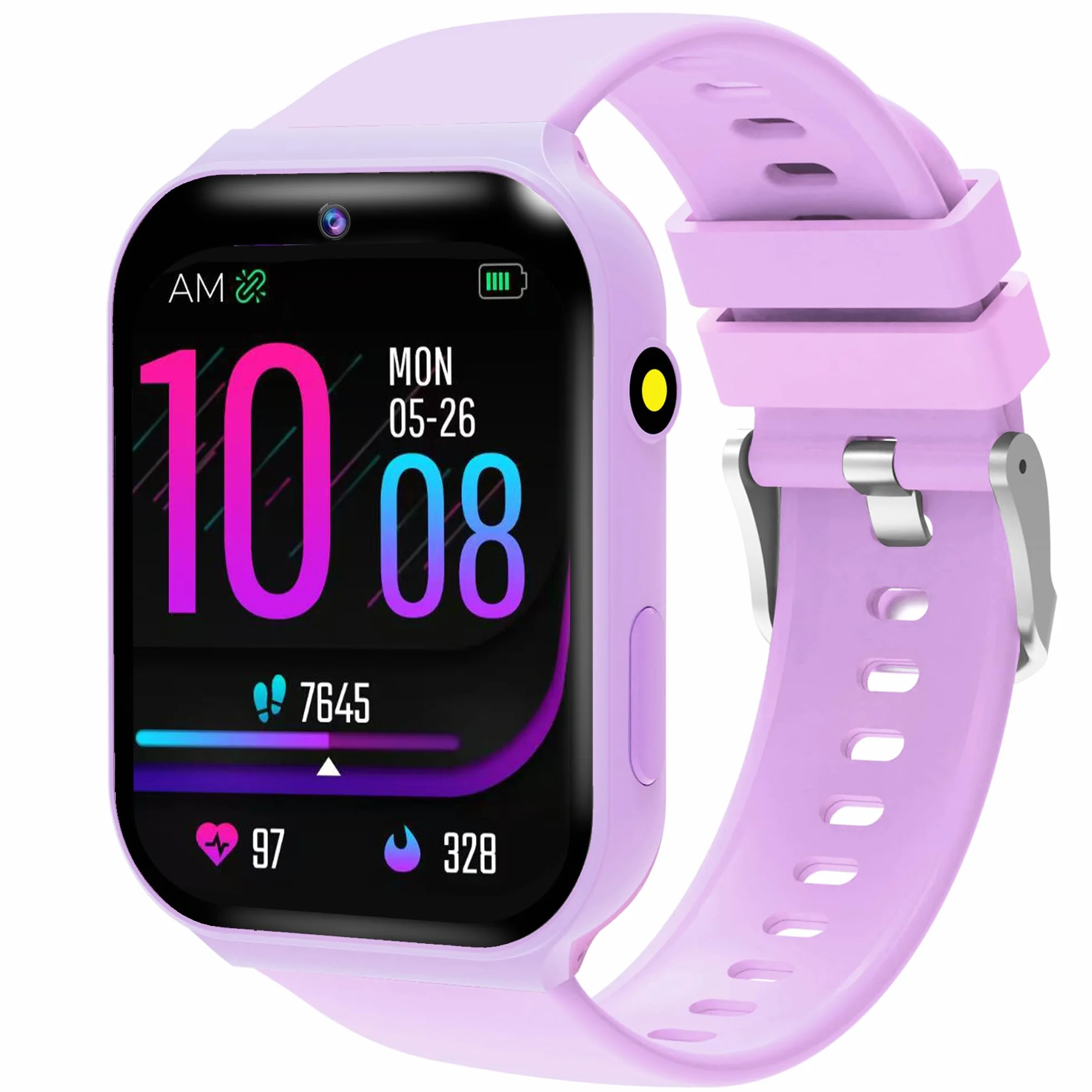 Smartwatch Bambini, 1.83" Orologio Smartwatch Bambini Fitness Tracker con 18 Giochi Fotocamera Contapassi Sveglia Monitor del Sonno Impermeabile Regali di Natale e Compleanno per Ragazza Ragazzo