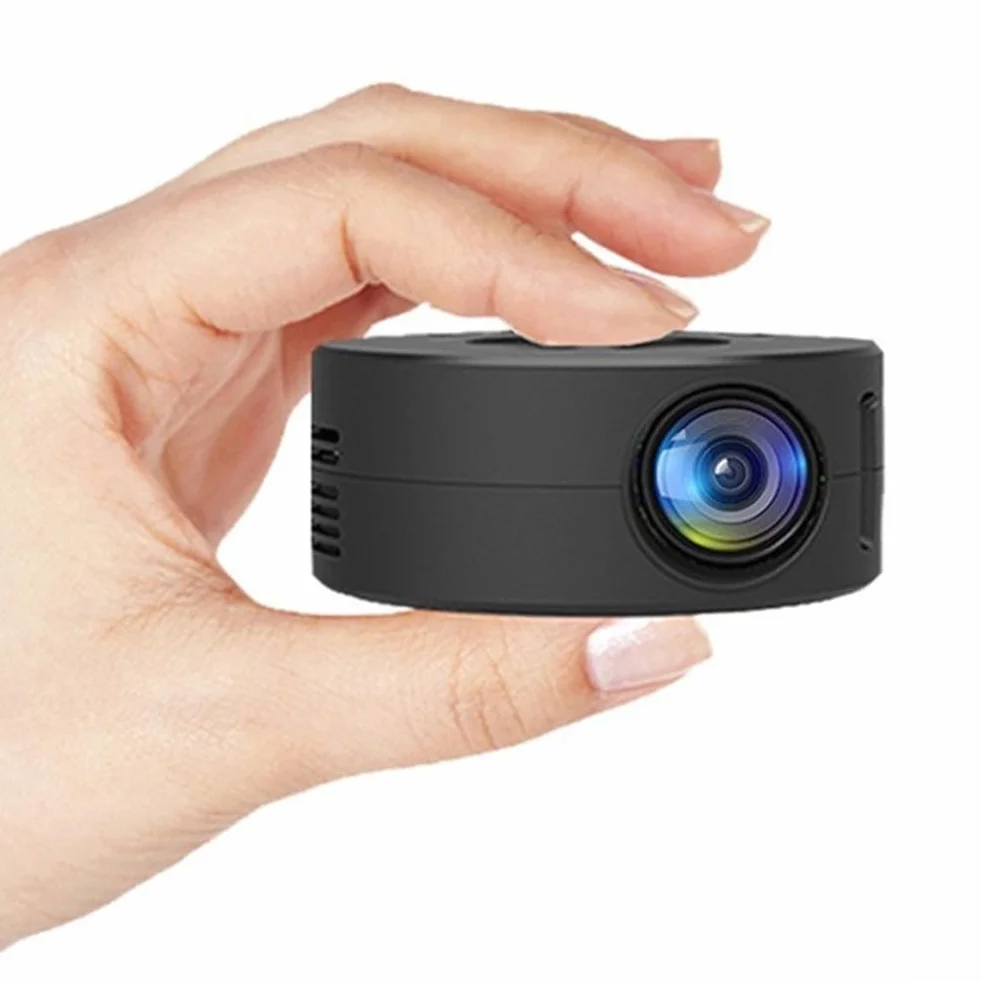 Besttoolifes Mini proiettore portatile per iPhone e telefoni, 110 mm proiettore compatto schermo del telefono con ricarica versatile e supporto audio per la casa e